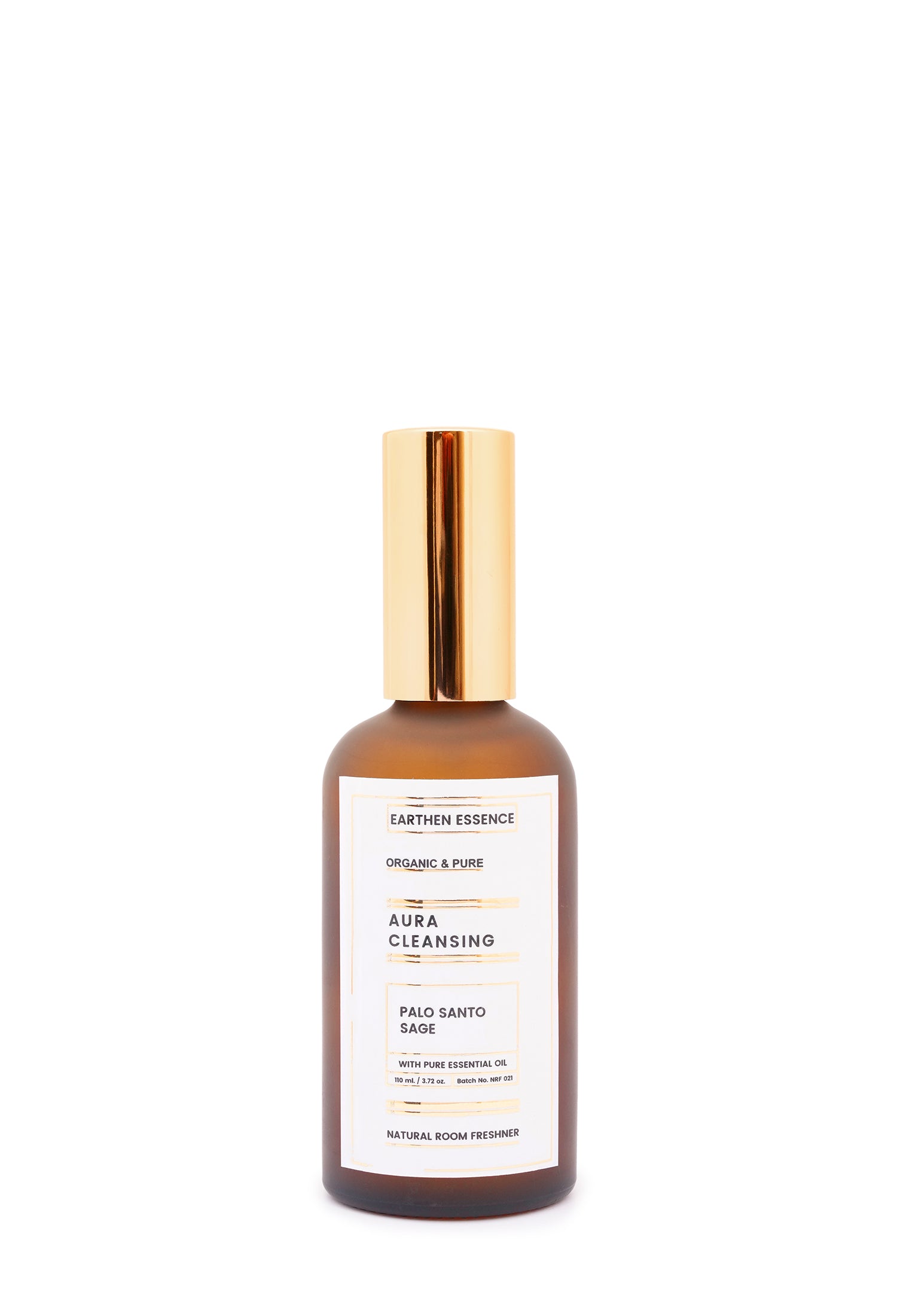 AURA CLEANSING Organic Room Freshner | 110 ml with Pure Essential PALO SANTO and SAGE.