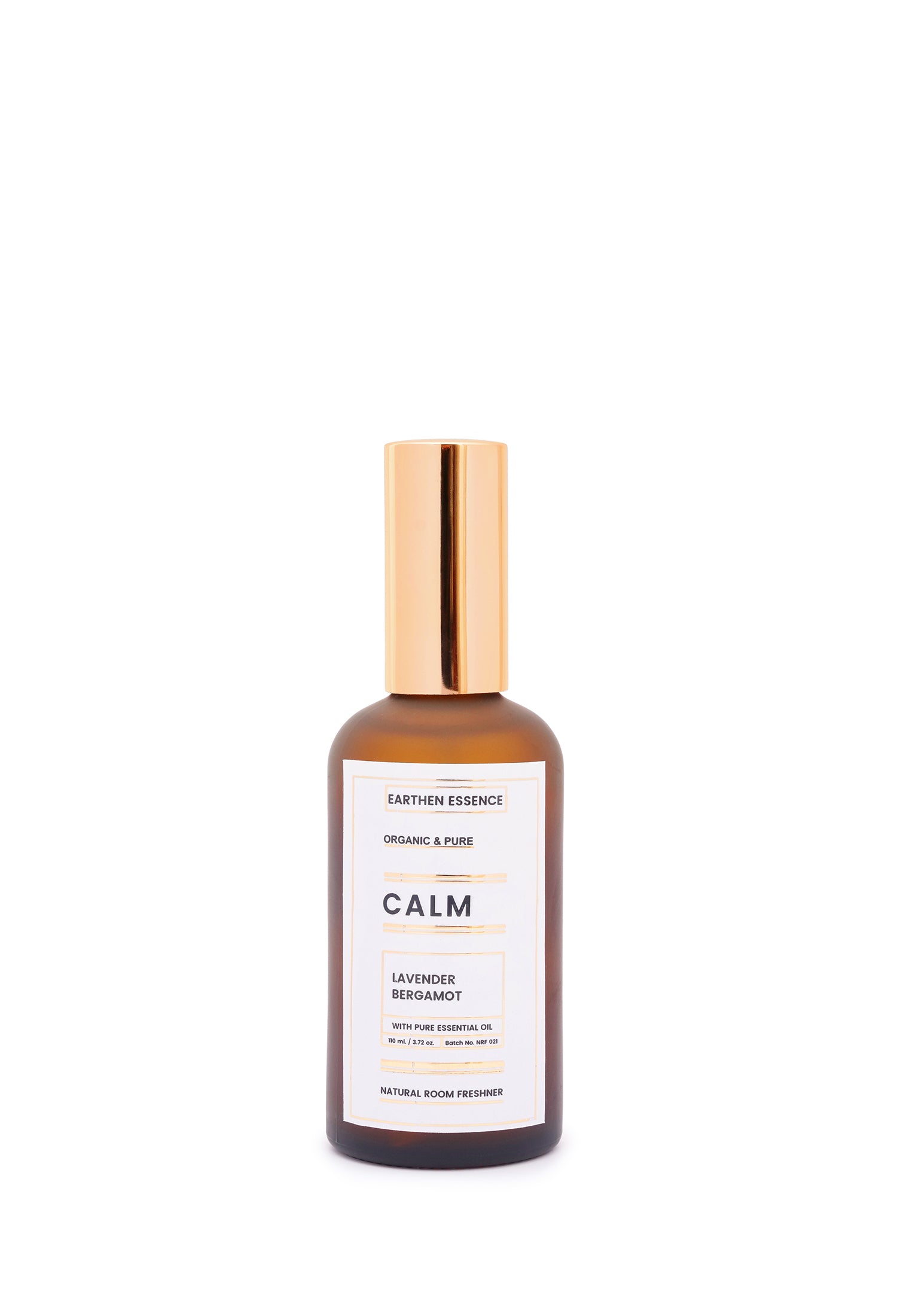 CALM Organic Room Spray Freshner, Linen and Pillow Spray 110 ml with Pure Essential Oil LAVENDER and BERGAMOT.