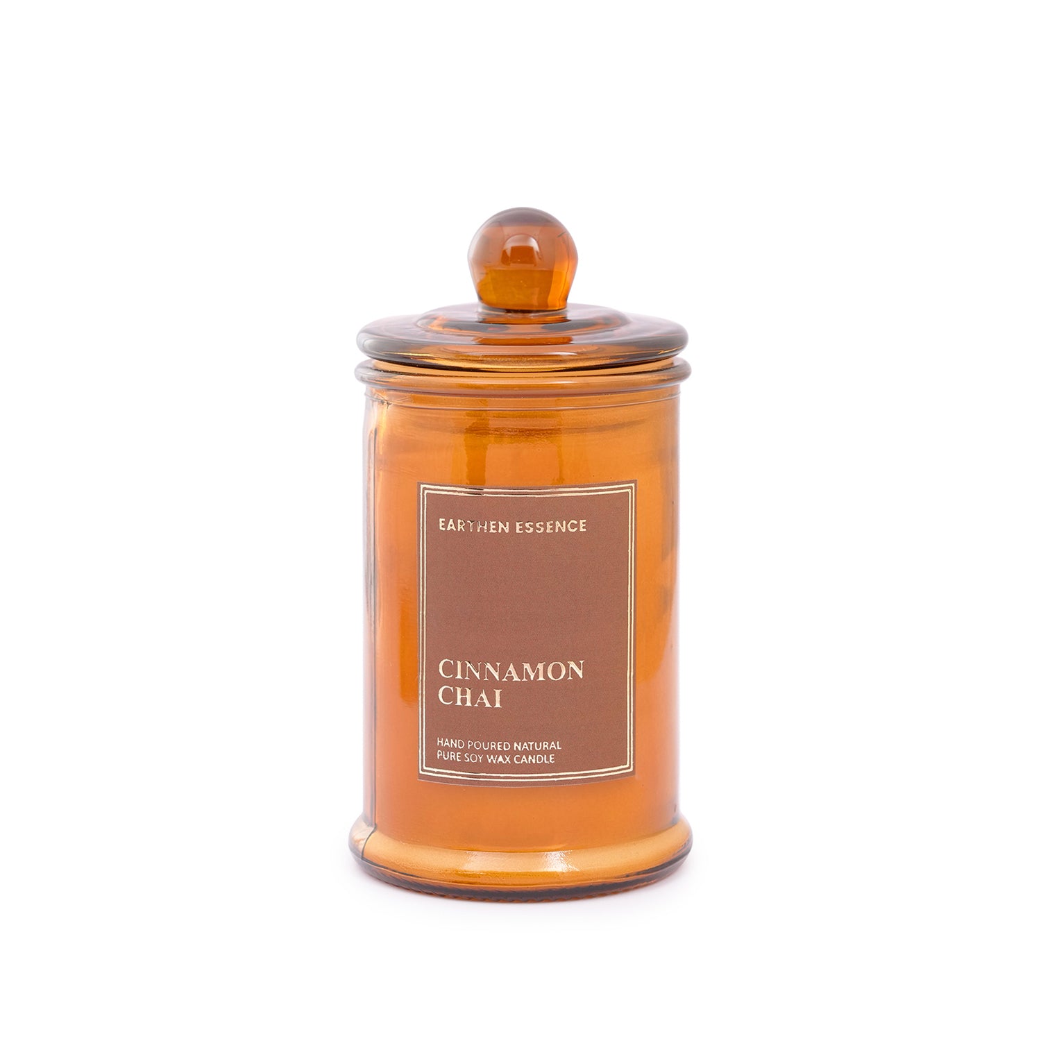 CINNAMON CHAI  Luxury Scented Candle | 100% Natural Soy Wax & IFRA Certified Non Toxic Fragrance ,Lead Free Wick | 150 GMS