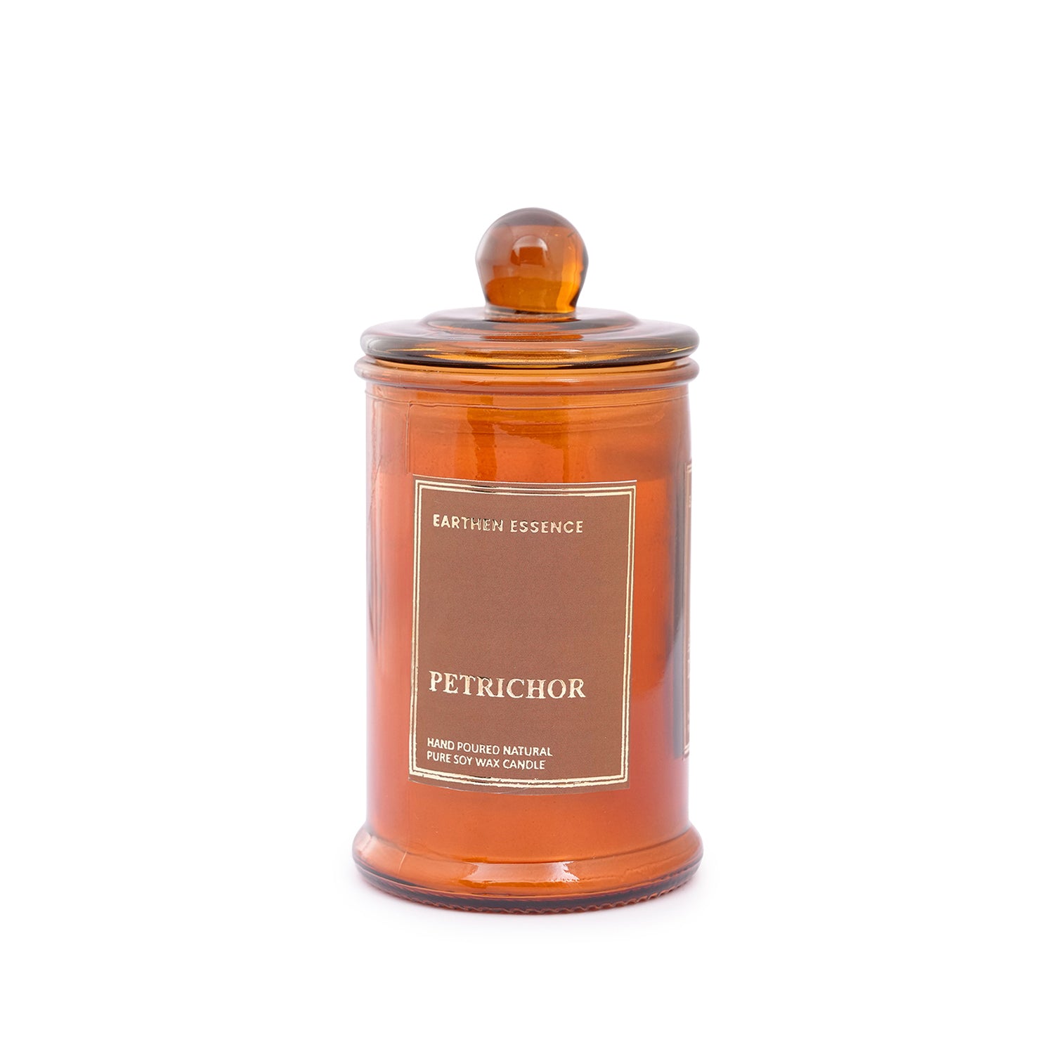 PETRICHOR Luxury Scented Candle | 100% Natural Soy Wax & IFRA Certified Non Toxic Fragrance ,Lead Free Wick | 150 GMS