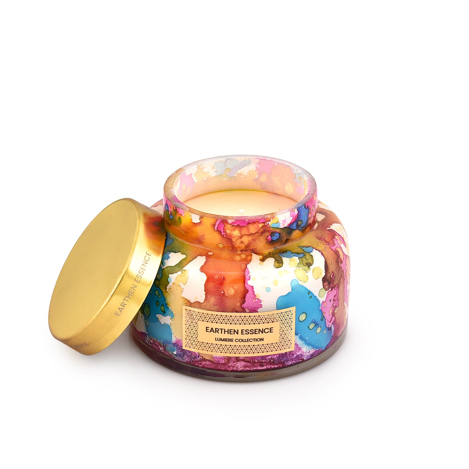COLOURS OF LIFE Luxury Scented Candle | With IFRA Certified Fragrance | 100% Natural Soy Wax Eco-friendly | Smokeless & Non-Toxic | Hand Poured, With German Cotton Wick | 300gm
