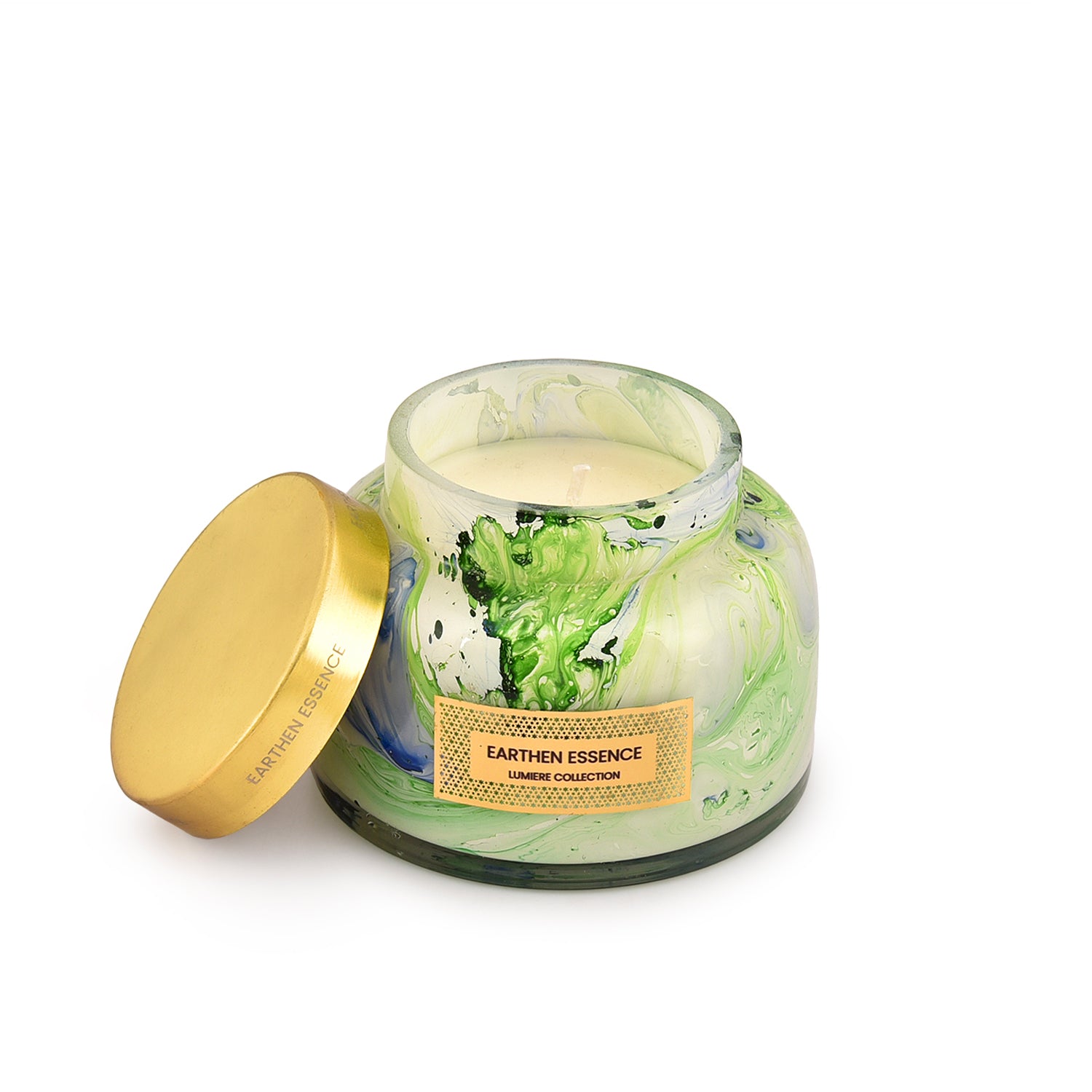 MEADOW MIST Luxury Scented Candle | With IFRA Certified Fragrance | 100% Natural Soy Wax Eco-friendly | Smokeless & Non-Toxic | Hand Poured, With German Cotton Wick | 300gm