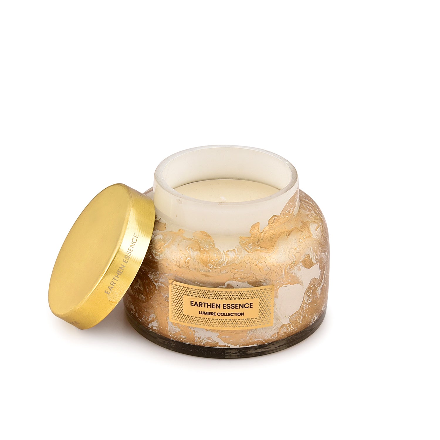 CELESTIAL GLOW Luxury Scented Candle | With IFRA Certified Fragrance | 100% Natural Soy Wax Eco-friendly | Smokeless & Non-Toxic | Hand poured Cotton With German Wick | 300gm