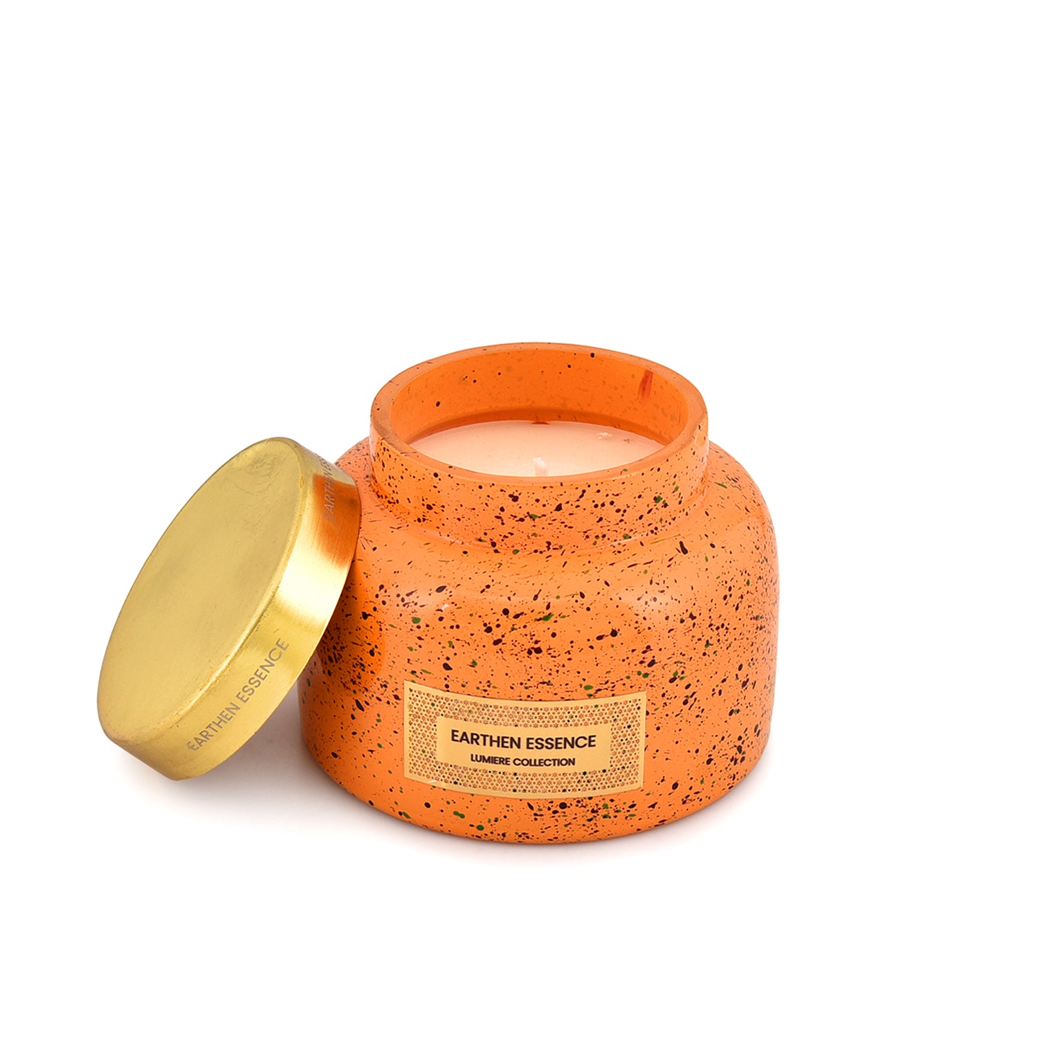 PUMPKIN PIE Luxury Scented Candle | With IFRA Certified Fragrance | 100% Natural Soy Wax Eco-friendly | Smokeless & Non-Toxic | Hand poured Cotton With German Wick | 300gm