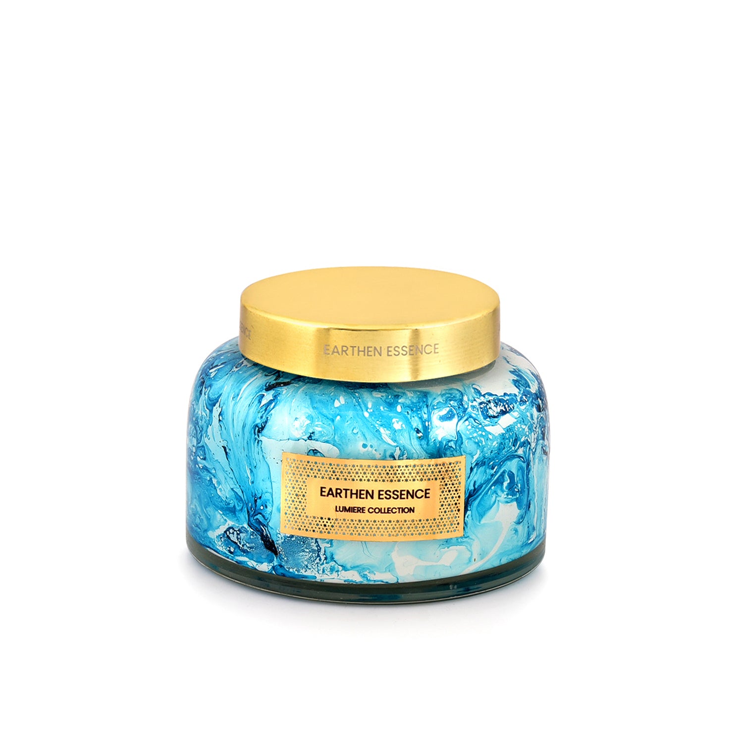 OCEAN TIDE Luxury Scented Candle | With IFRA Certified Fragrance | 100% Natural Soy Wax Eco-friendly | Smokeless & Non-Toxic | Hand Poured, With German Cotton Wick | 300gm