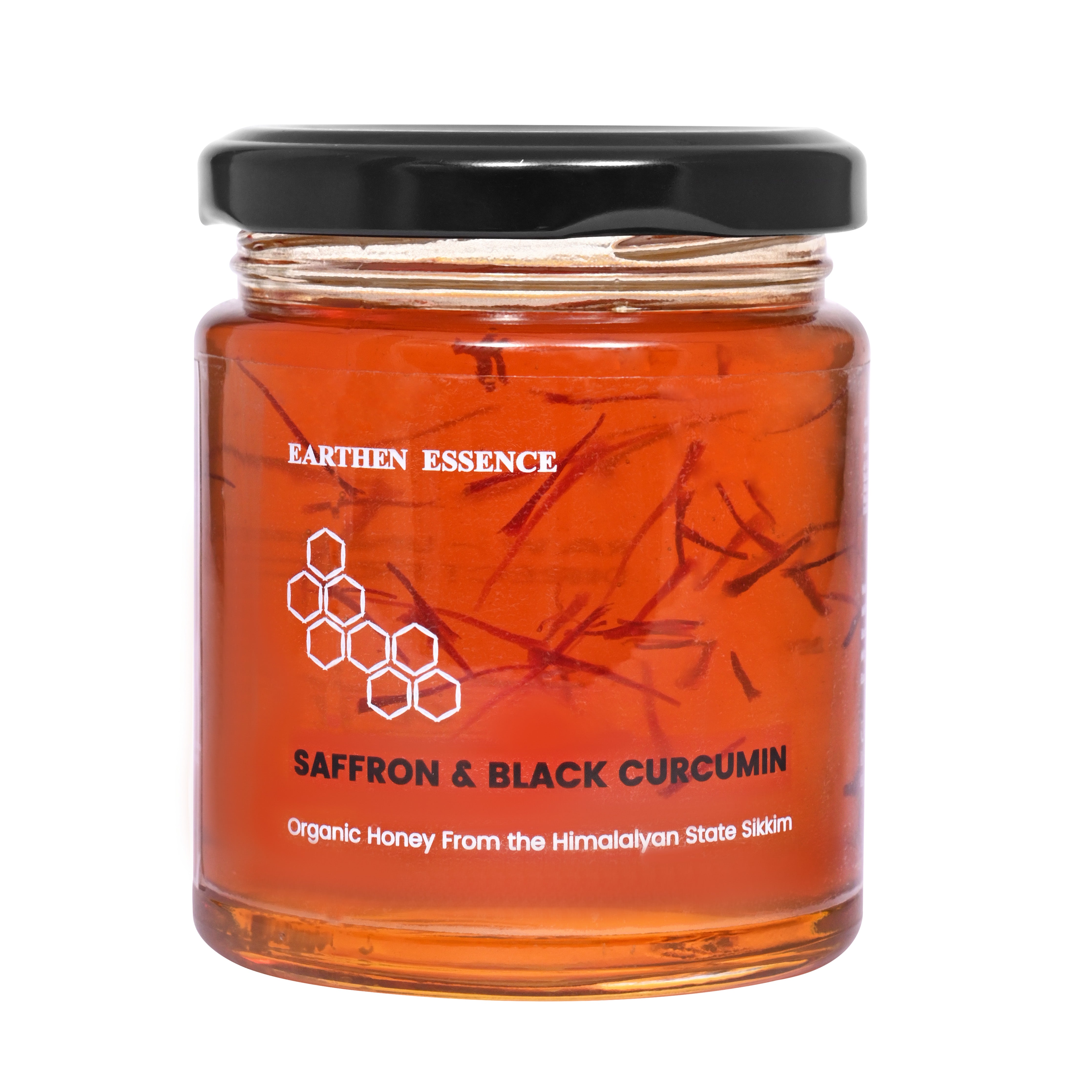 SAFFRON & CURUCUMIN Honey, NMR tested | Unprocessed & Unpasteurized Honey | 100% Raw Pure & Natural | 0% Added Sugar No Preservatives | 250gm
