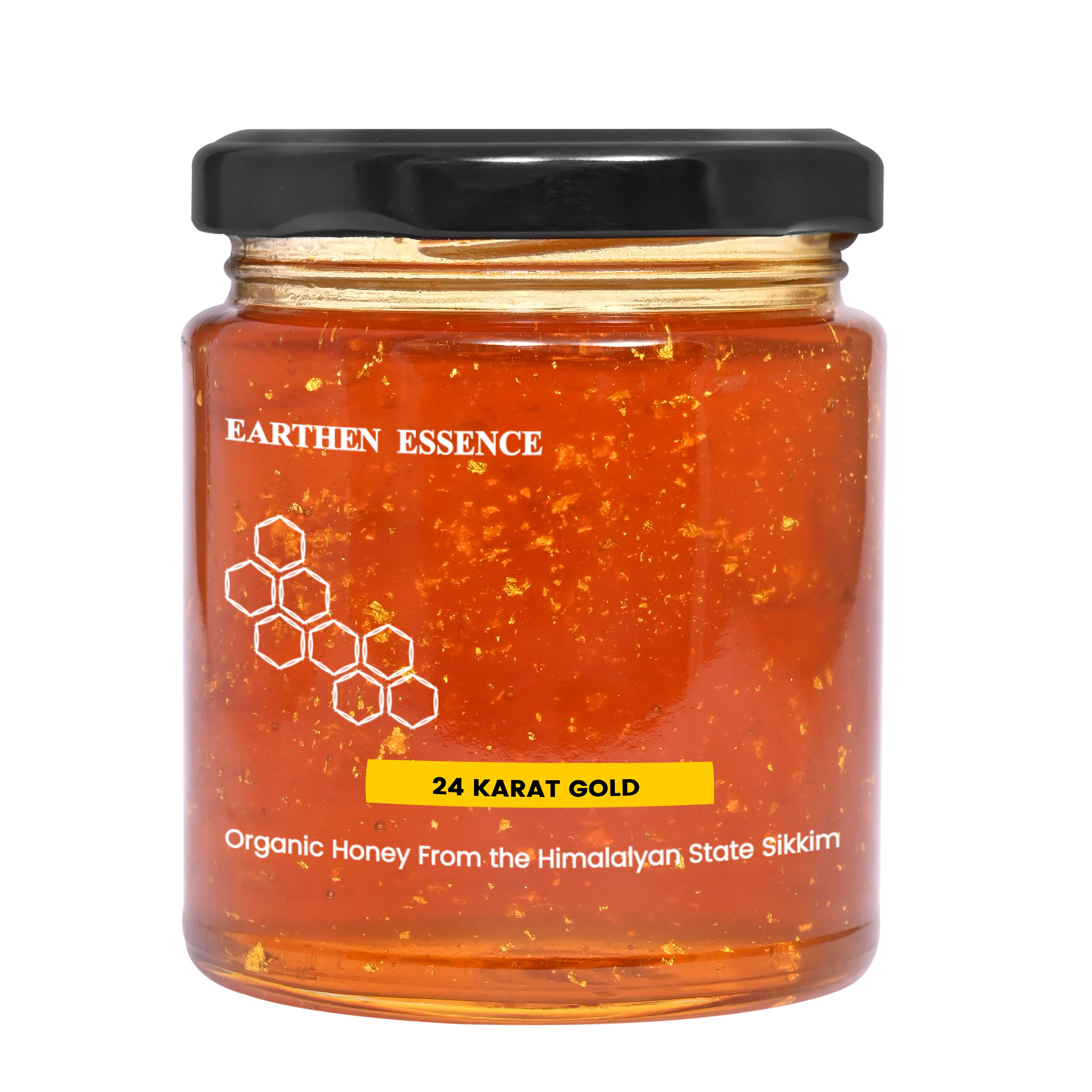 24K GOLD Honey,NMR Tested- A Royal Wellness Elixir, NMR tested | Unprocessed & Unpasteurized Honey | 100% Raw Pure & Natural | 0% Added Sugar No Preservatives | 250gm