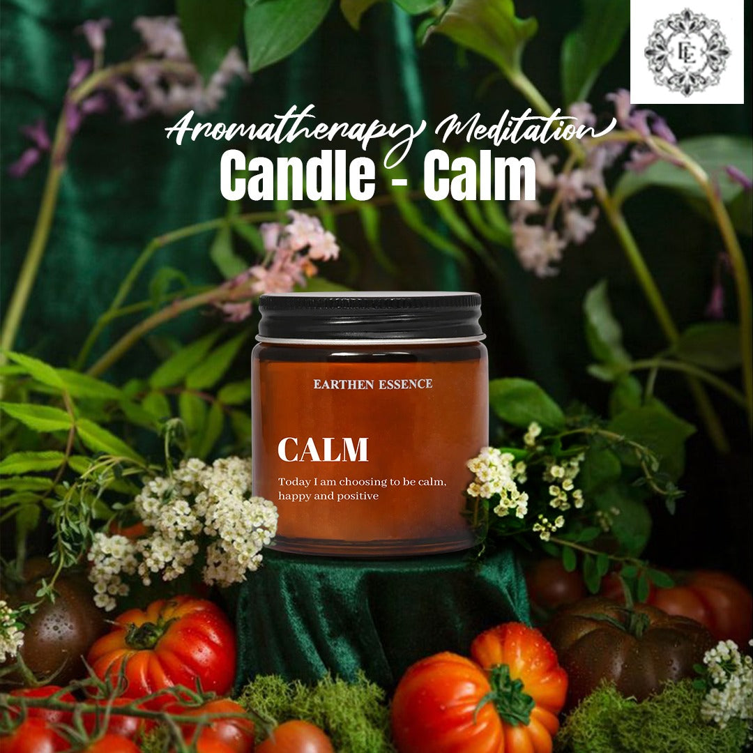 Aromatherapy | Meditation Candle -CALM | To bring peace, balance and serenity | With Pure Soy Wax & Blend of Pure Essential Oil | 100gm