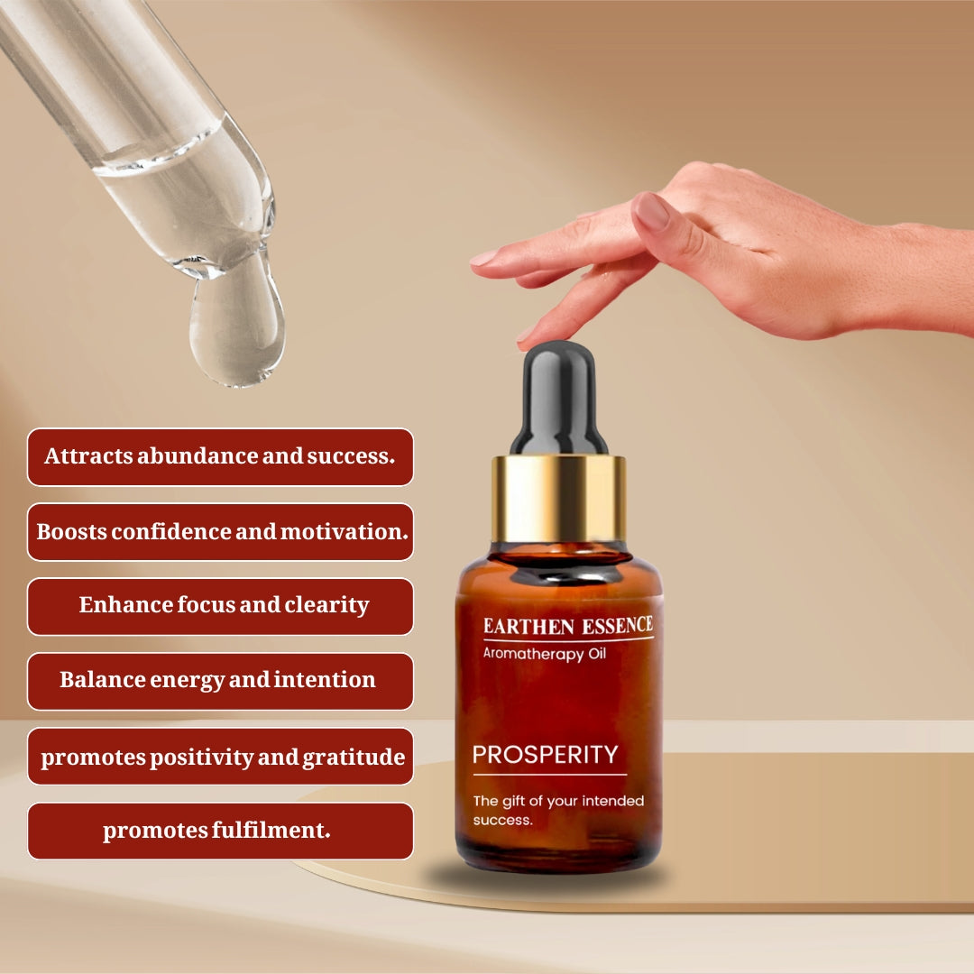 Aromatherapy oil PROSPERITY | Blend of pure Essential Oils | 100% Therapeutic Essential Oil | Attract Good Fortune and Wealth | Promotes Abundance and Success |100% Pure & Natural | Easy To Use| 10 ml