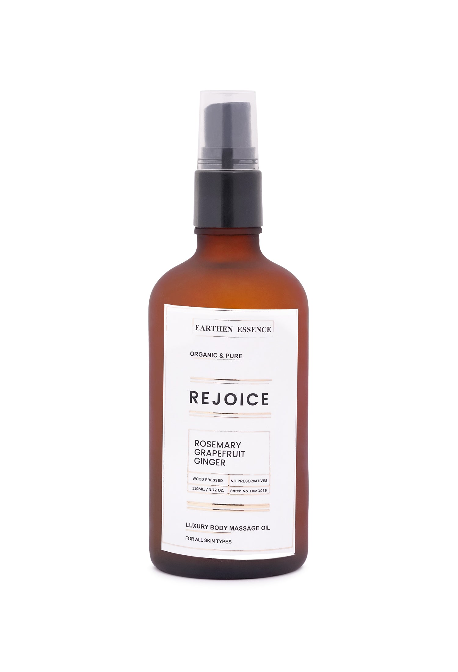 Organic Body massage Oil PAIN Relief  REJOICE Massage Oil with Organic Hemp Oil, Clove, Marjoram & Ginger oil and 18 herbs | Relief from Joint Pain, Back Pain and Knee & Muscle Pain (100 ml)