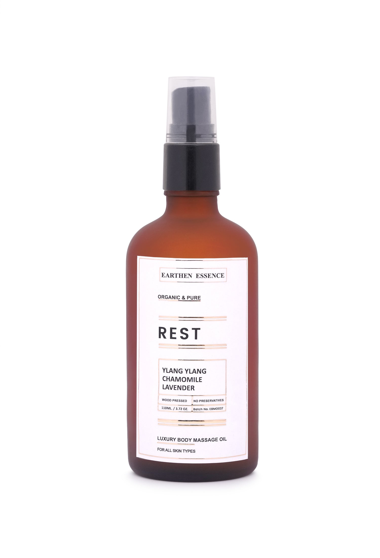 Luxurious Body massage Oil REST \ SLEEP | Reduce Anxiety, Tension, Insomnia & Restless Sleep | Improve Sleep Quality | 100% Pure & Natural (100ml).