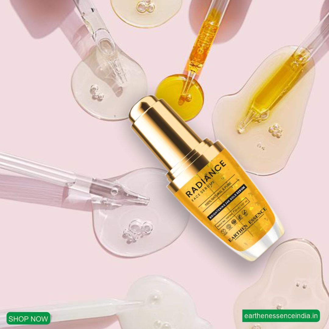 RADIANCE 24k Gold Face Serum | For Glowing Skin, Brightening, Reduce Wrinkles, Uneven Skin tone, Dark Spots | Natural & Organic Based | 30ml