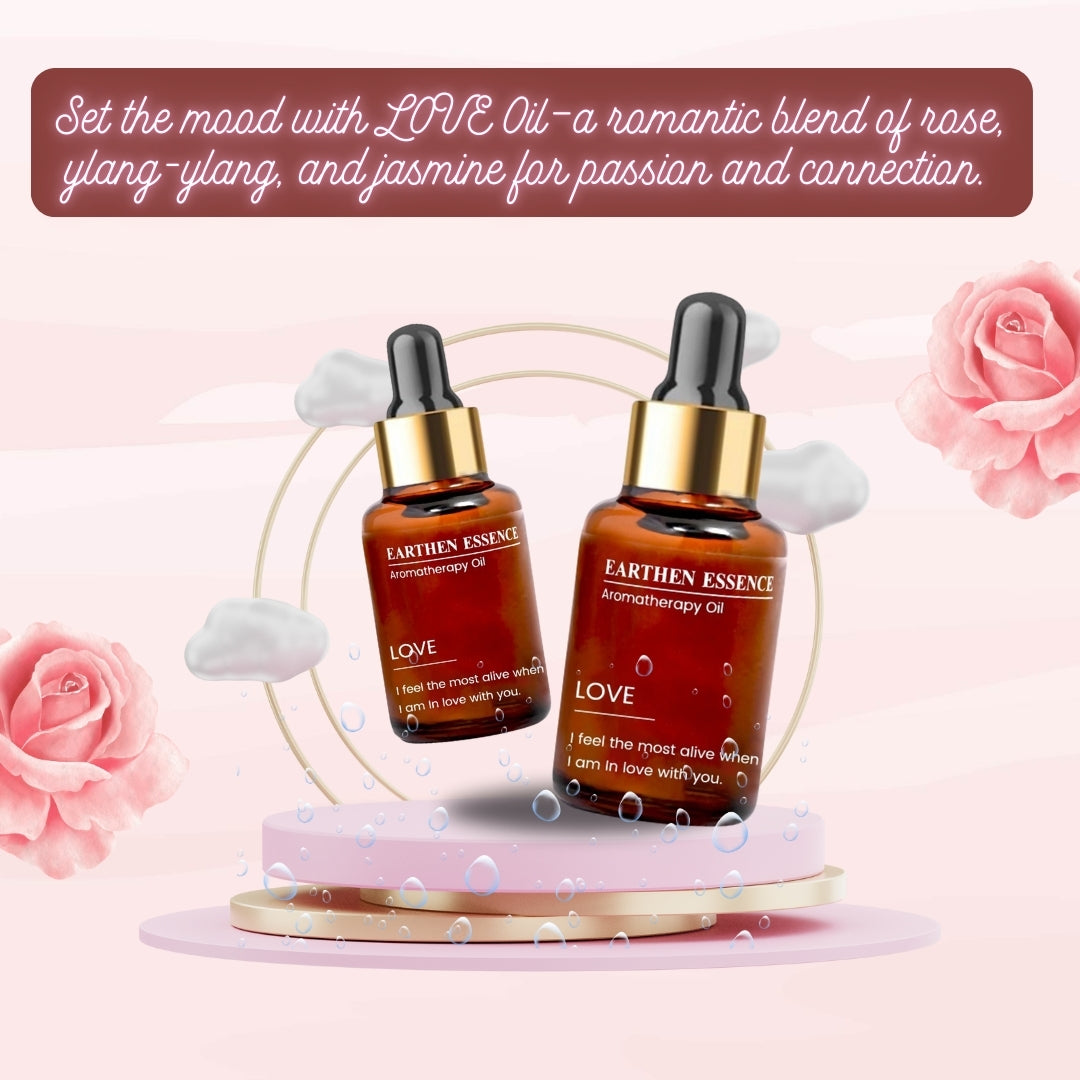 Aromatherapy oil LOVE | Blend of Pure Essential Oils | 100% Therapeutic Essential Oil | Attract Love and Deepen Connection | For Love and Passion |100% Pure & Natural | Easy To Use | 10 ml