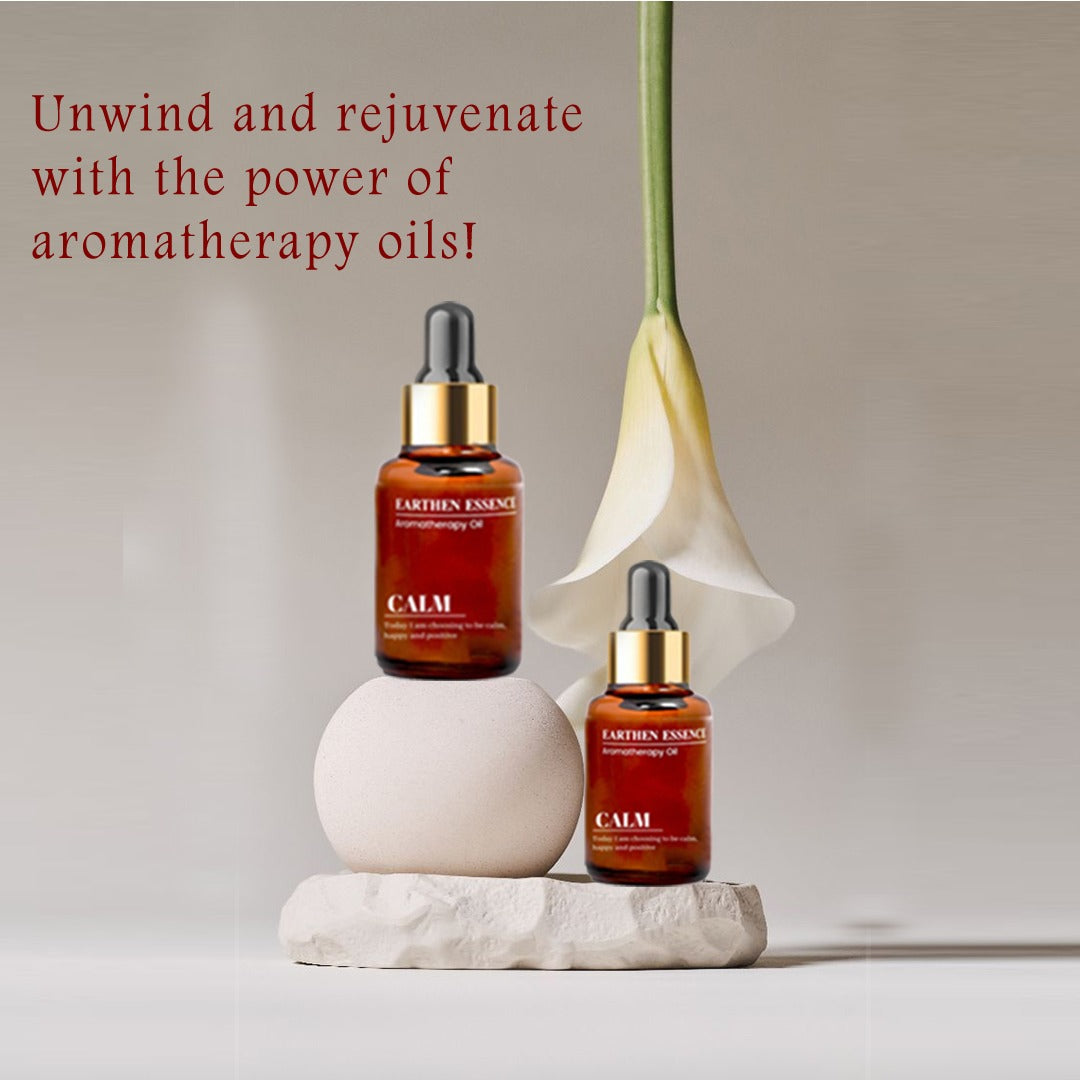 Aromatherapy oil CALM | Blend of Pure Essential Oils | 100% Therapeutic Essential Oil | Reduce Anxiety and Stress | Relax and Uplift Mood | 100% Pure & Natural | Easy To Use| 10 ml