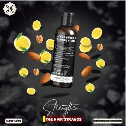 ASWAGANDHA & STINGING NEETLE Organic Hair Oil | Hair Oil for Hair growth, Hair fall control, Dull & Damaged Hair | Light Hair Oil for Men & Women 100% Pure, Natural & Organic | 100ml