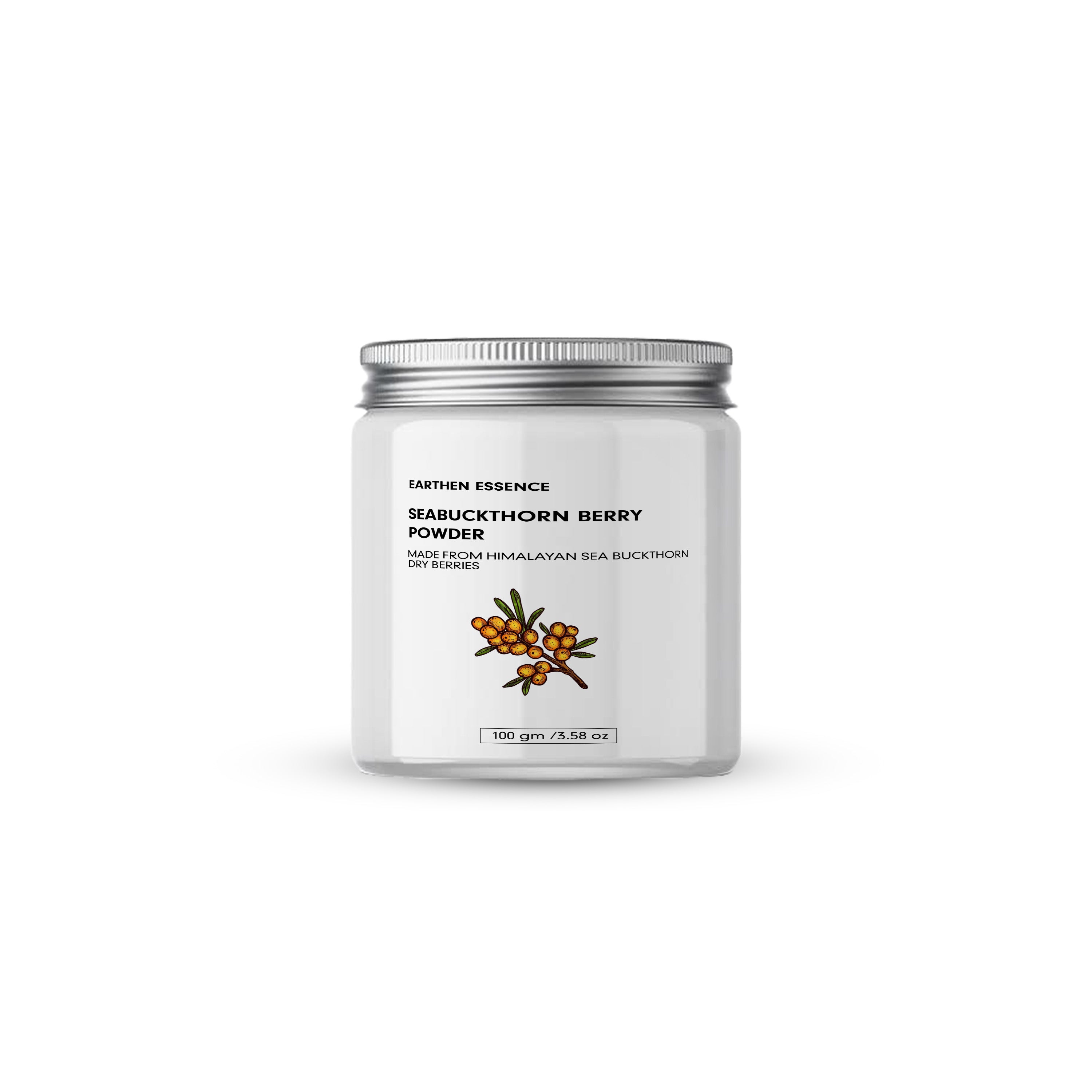 SEABUCKTHORN  Berry Powder from LADDAKH| Superfood with Vitamin C & E; Phytonutrients, Rich in Fiber, Omega 3,6,7 & 9 | For Radiant Skin & Healthy Hair,, Immunity Booster | 100gm