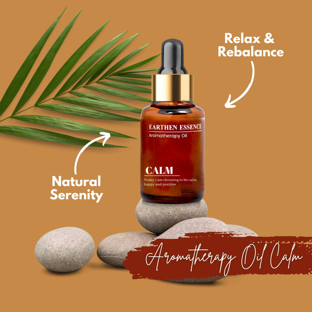 Aromatherapy oil CALM | Blend of Pure Essential Oils | 100% Therapeutic Essential Oil | Reduce Anxiety and Stress | Relax and Uplift Mood | 100% Pure & Natural | Easy To Use| 10 ml