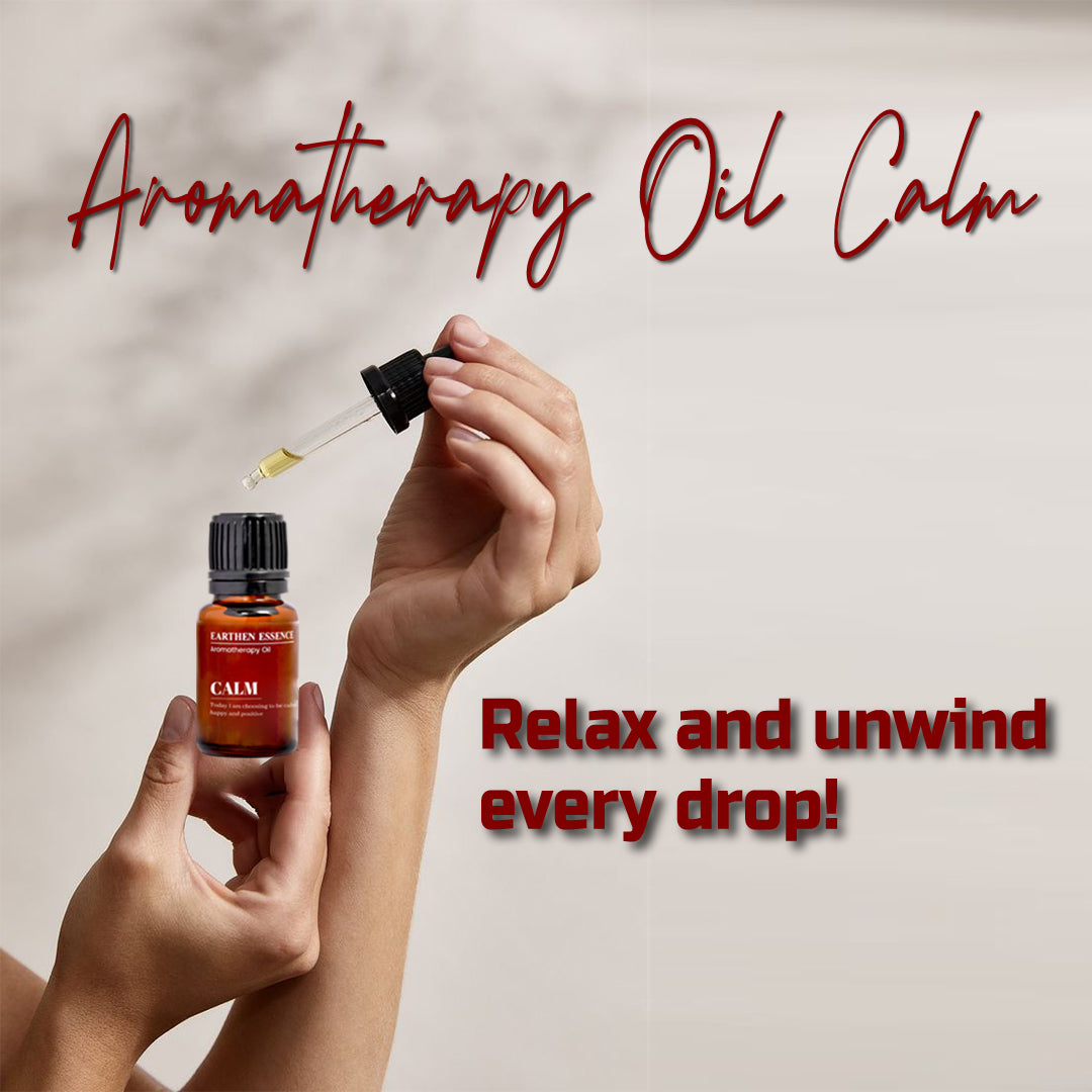 Aromatherapy oil CALM | Blend of Pure Essential Oils | 100% Therapeutic Essential Oil | Reduce Anxiety and Stress | Relax and Uplift Mood | 100% Pure & Natural | Easy To Use| 10 ml
