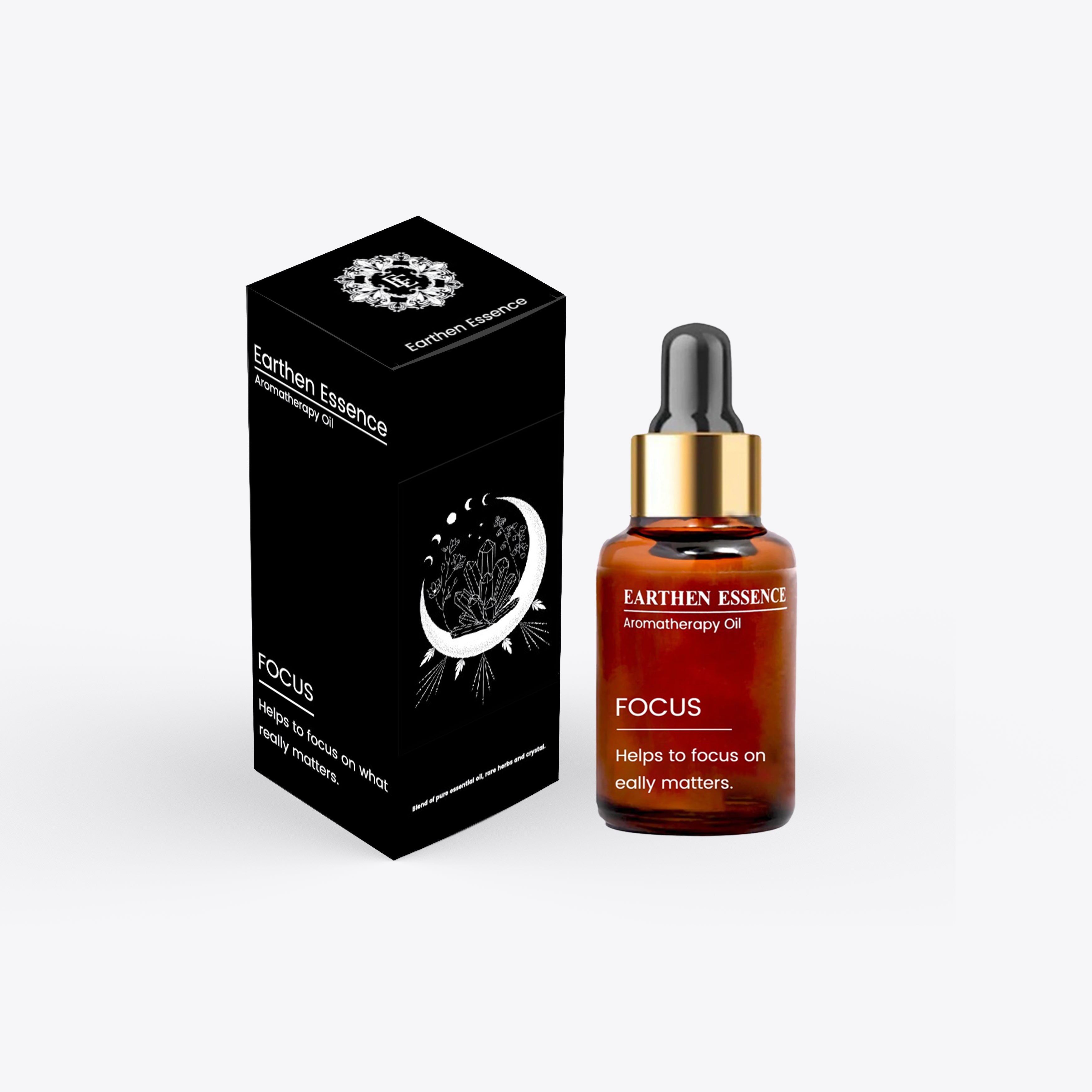 Aromatherapy oil FOCUS | Blend of pure Essential Oils| 100% Therapeutic Essential Oil | Improve Concentration | 100% Pure & Natural | Easy To Use| 10ml