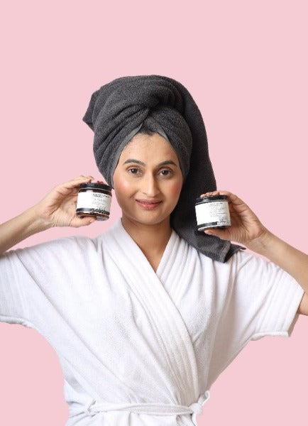 CHARCOAL, MATCHA & LILAC Organic Face Mask | Deep Cleansing, Pore Tightening, Anti-Ageing, Skin Whitening | For All Skin Types | 100g