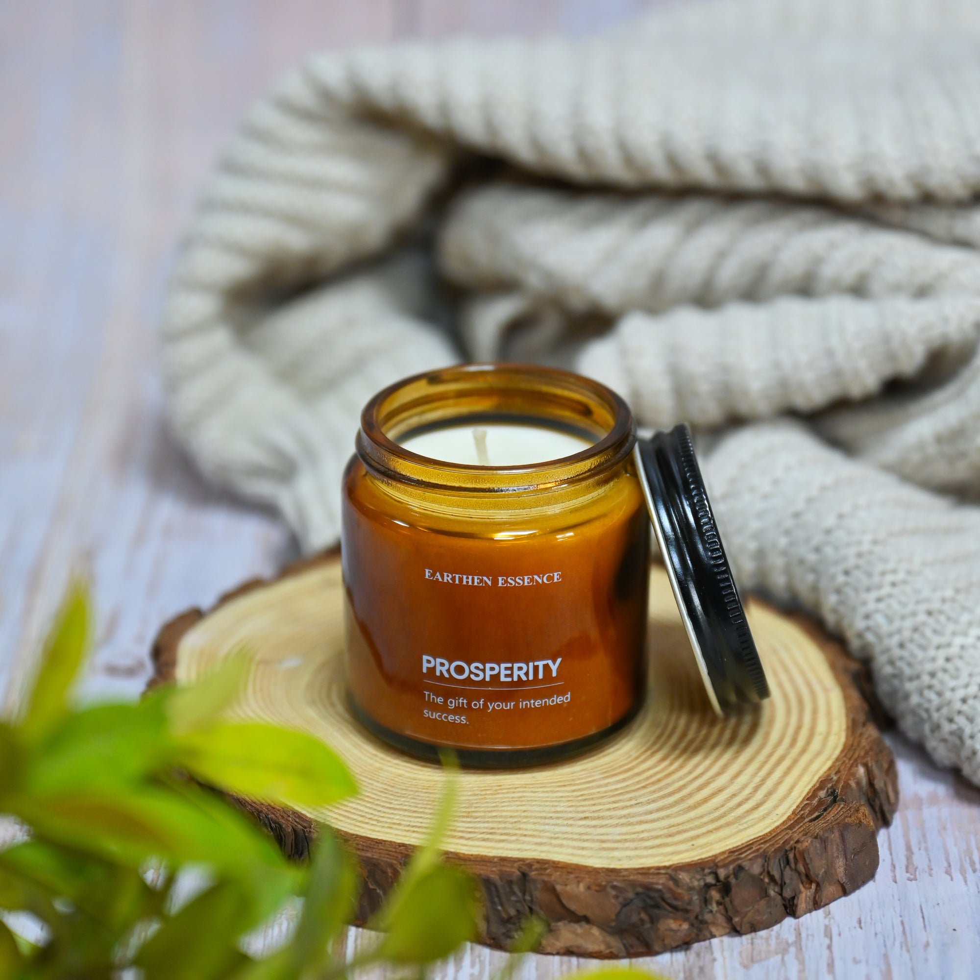 Aromatherapy | Meditation Candle -PROSPERITY |To Attract Abundance, Wealth, Success & Prosperity | With Pure Soy Wax & Blend of Pure Essential Oil | 100gm