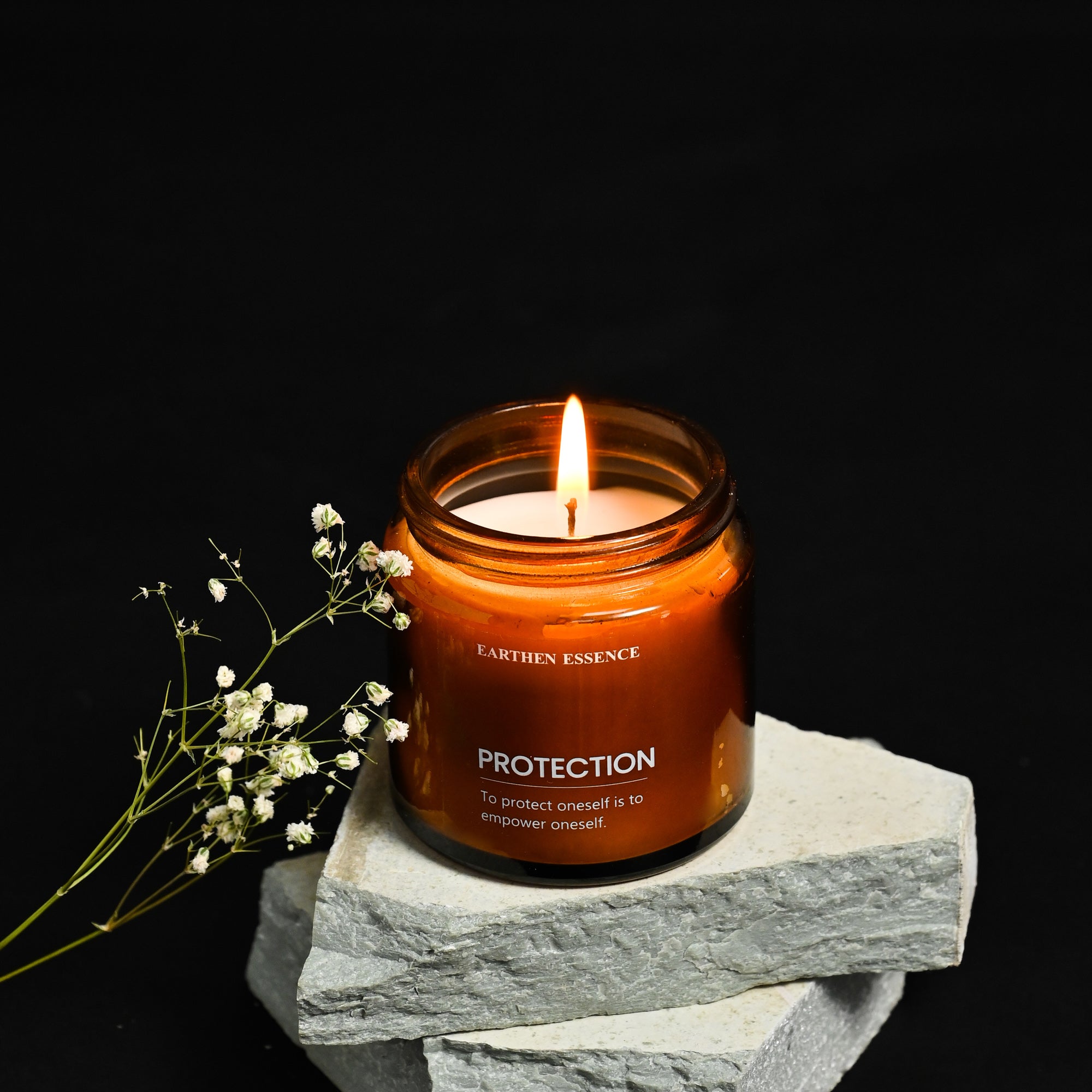 Aromatherapy | Meditation Candle - PROTECTION | For Ward off Negative Energy, Spiritual defence, Guarding & Shielding | With Pure Soy Wax & Blend of Pure Essential Oil | 100gm