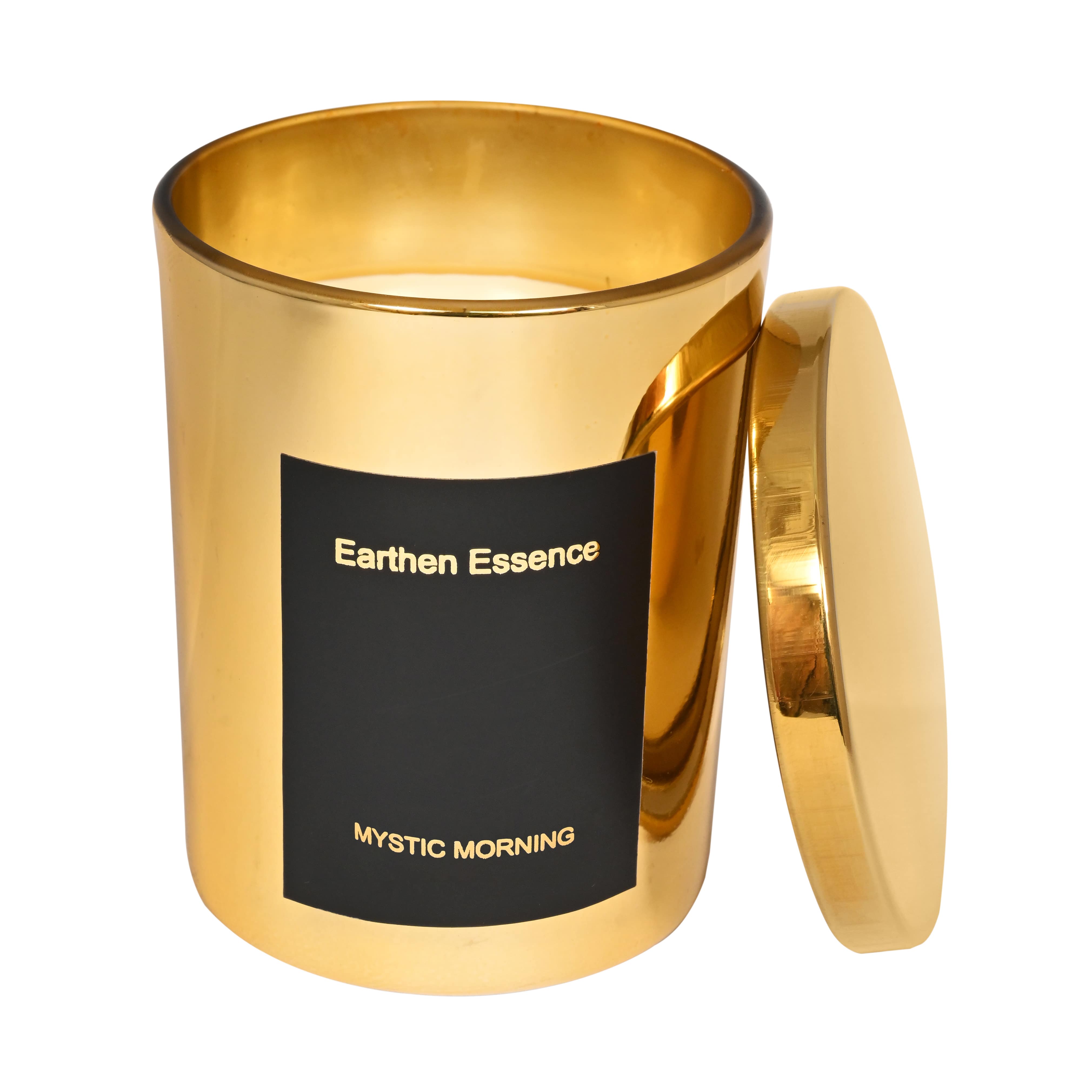 Luxury Scented Candle MYSTIC MORNING | 100% Natural Wax & Lead Free Cotton Wick | Upto 55 Hours of Clean Burning | Smokeless & Non-Toxic Candles | 290gm