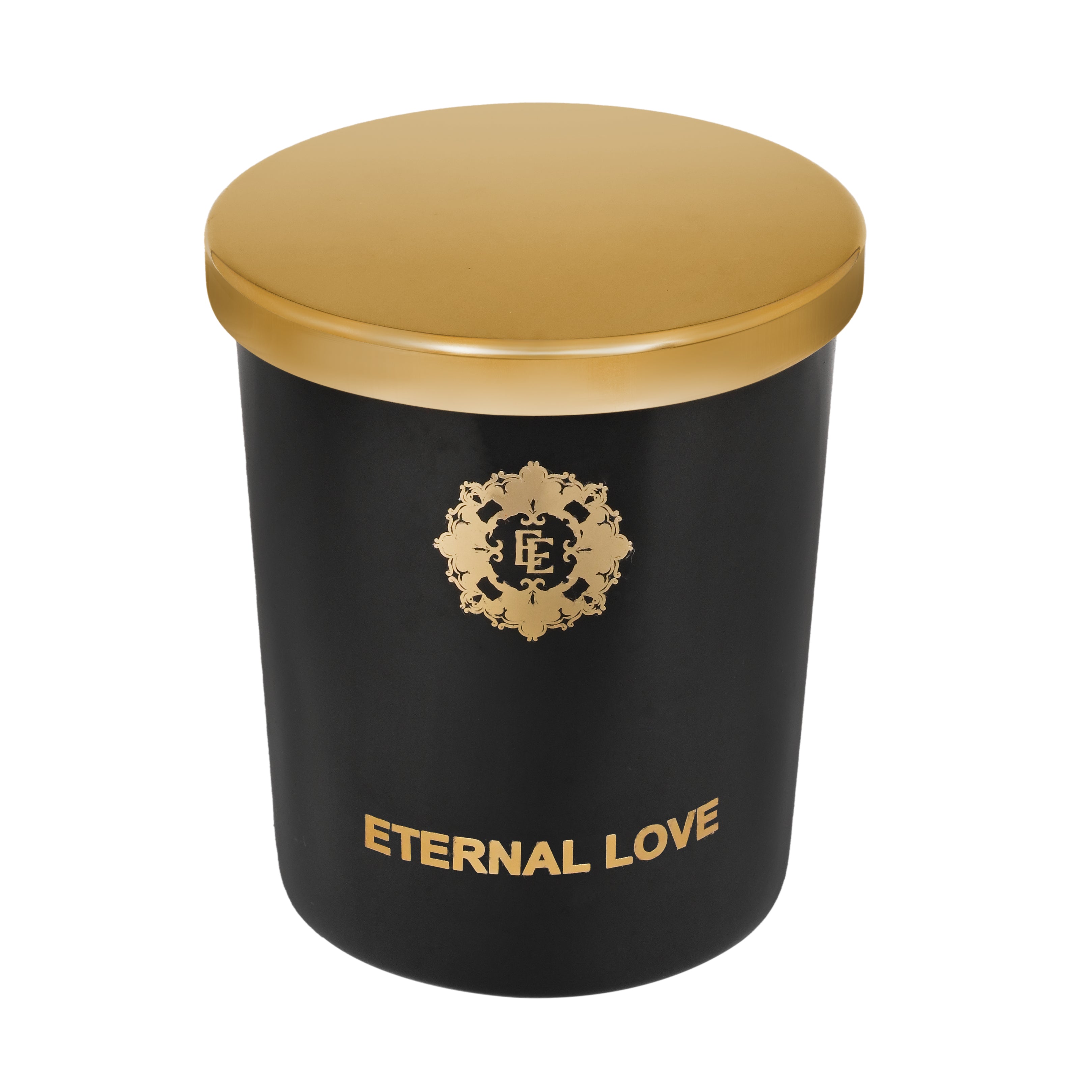Luxury Scented Candle ETERNAL LOVE | 100% Natural Wax & Lead Free Cotton Wick | Upto 55 Hours of Clean Burning | Smokeless & Non-Toxic Candles | 290gm