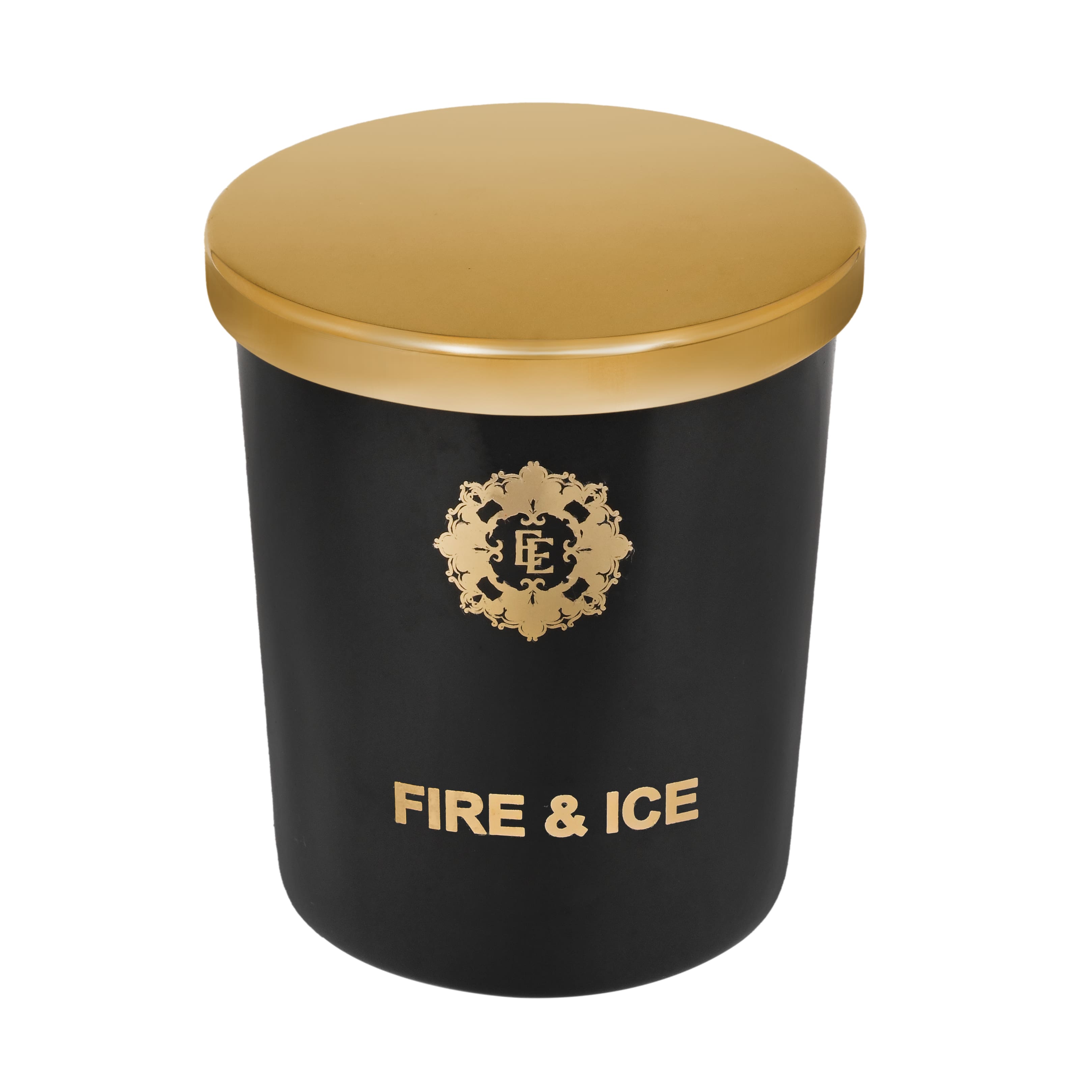 Luxury Scented Candle FIRE & ICE | 100% Natural Wax & Lead Free Cotton Wick | Upto 55 Hours of Clean Burning | Smokeless & Non-Toxic Candles | 290gm