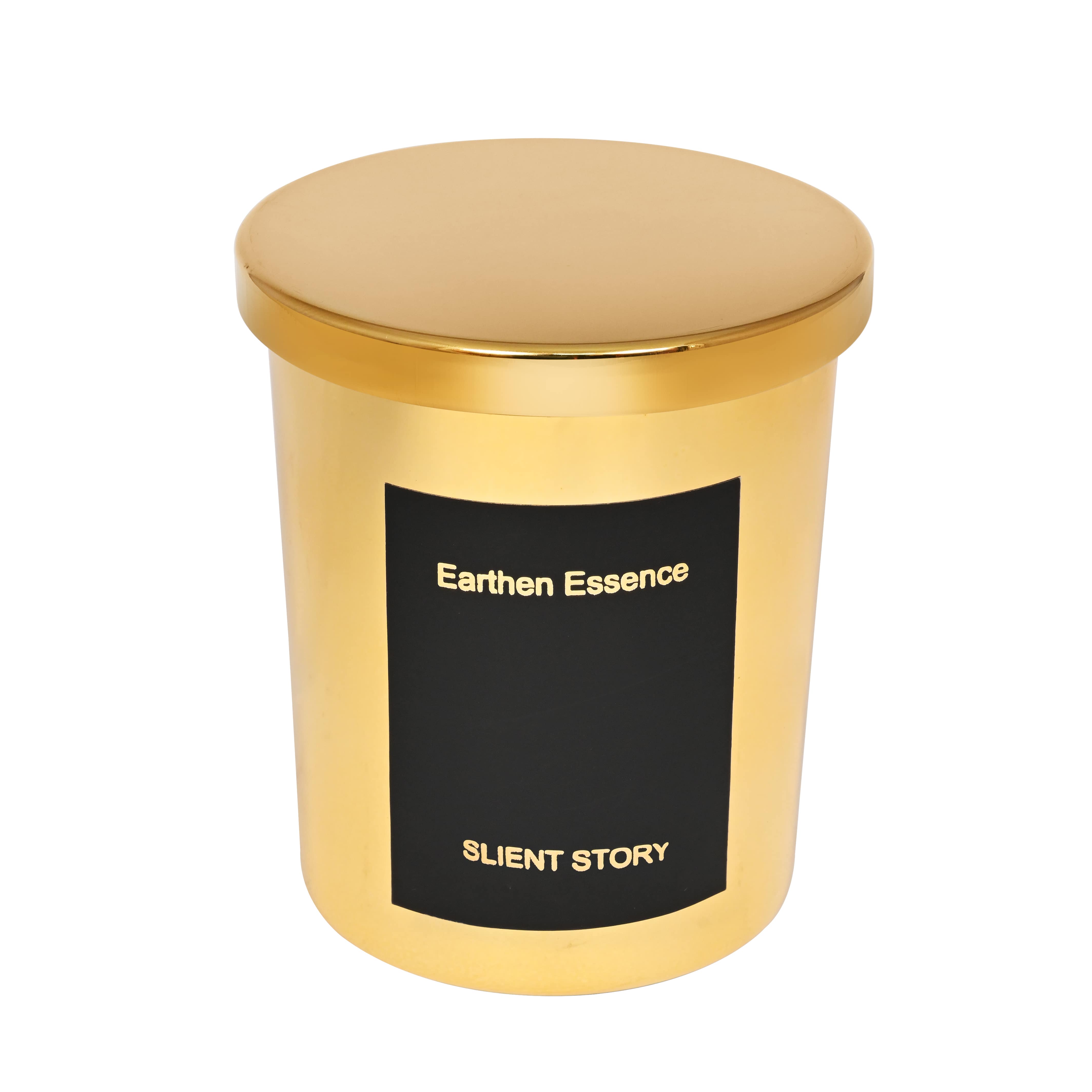 Luxury Scented Candle SILENT STORY | 100% Natural Wax & Lead Free Cotton Wick | Upto 55 Hours of Clean Burning | Smokeless & Non-Toxic Candles | 290gm