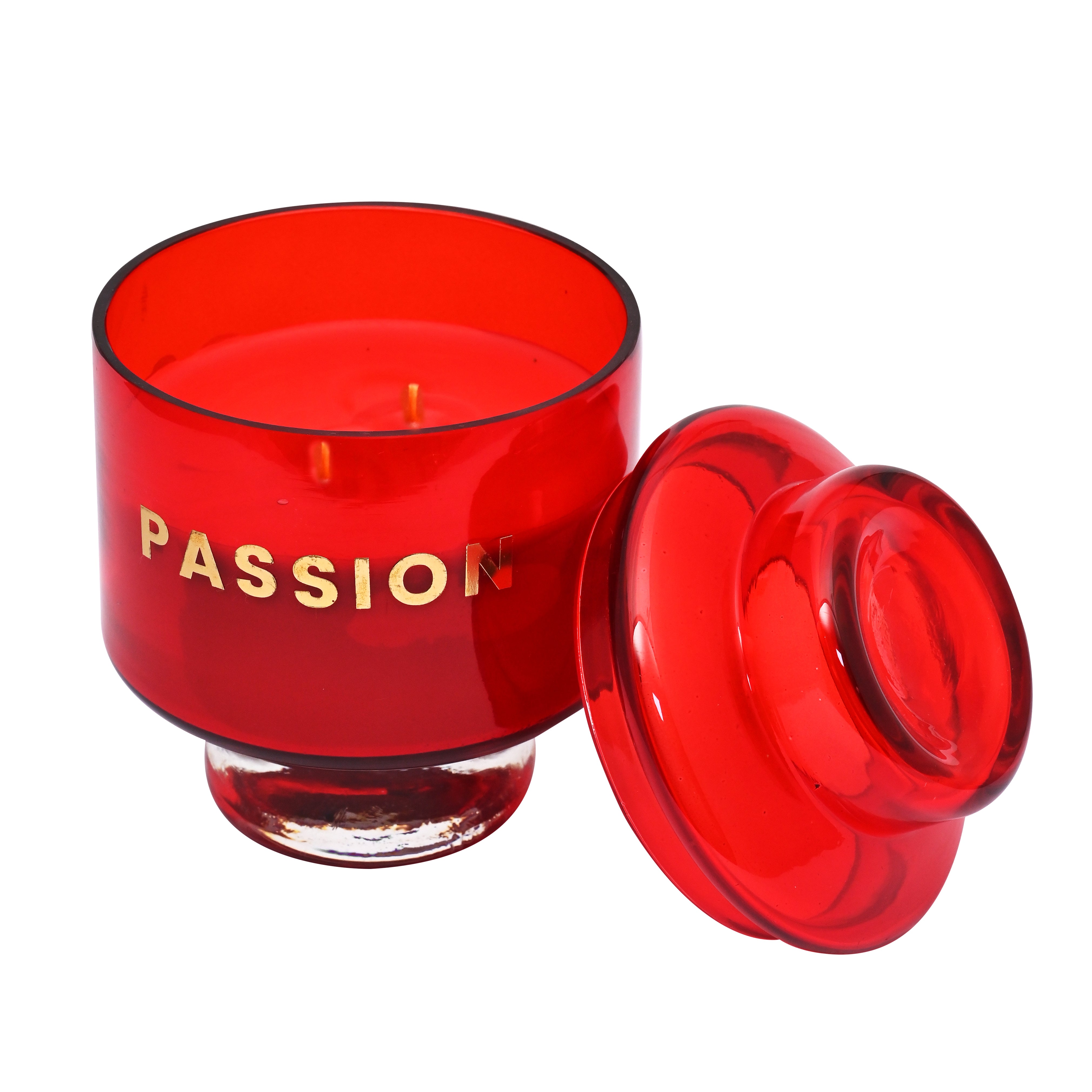 PASSION Luxury Scented Candle| Serene Aroma | 100% Natural Soy Wax Eco-friendly | Hand poured 3 Wick Lead Free Cotton wick | 380gm