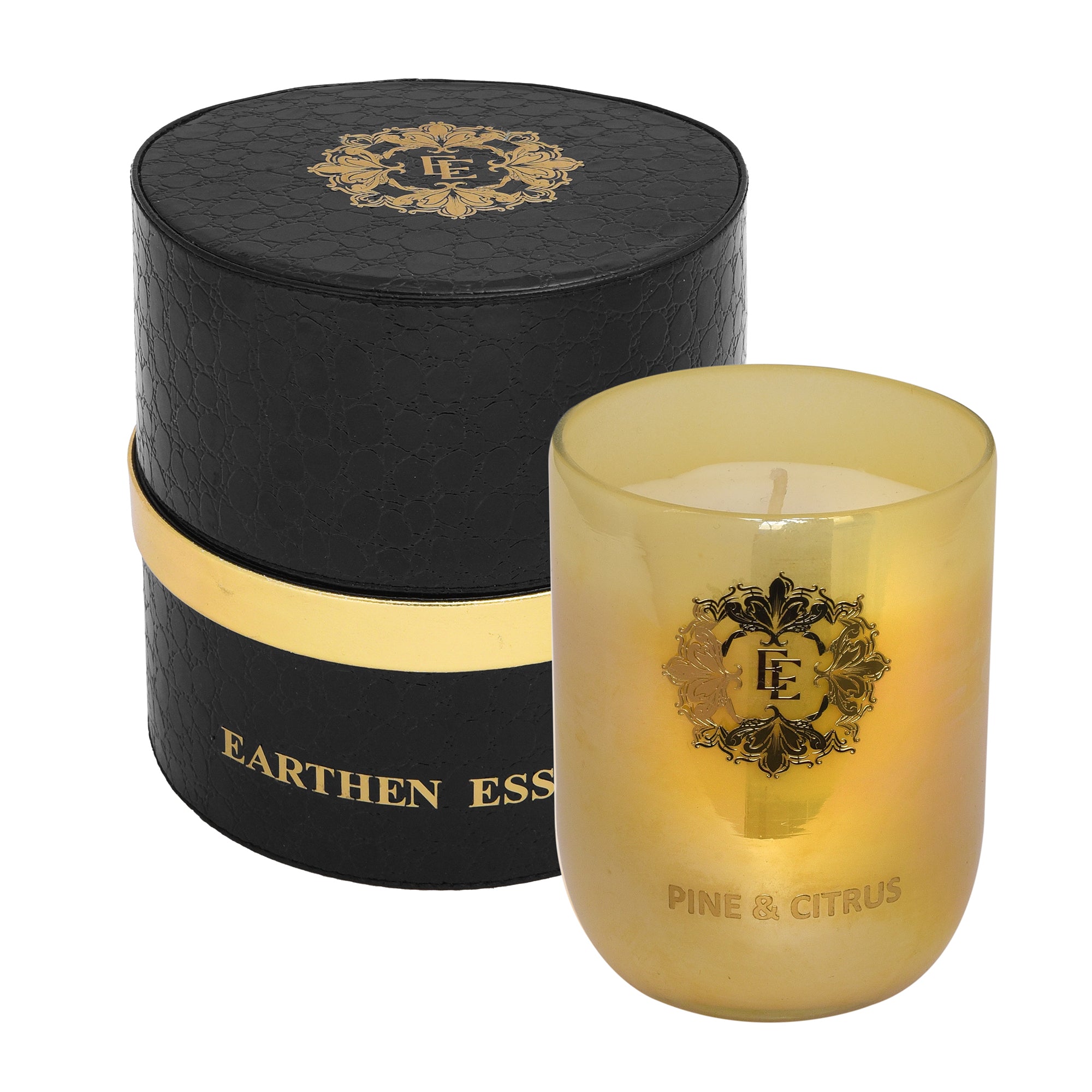 Earthen Essence- Lustre Pine & Citrus Candles