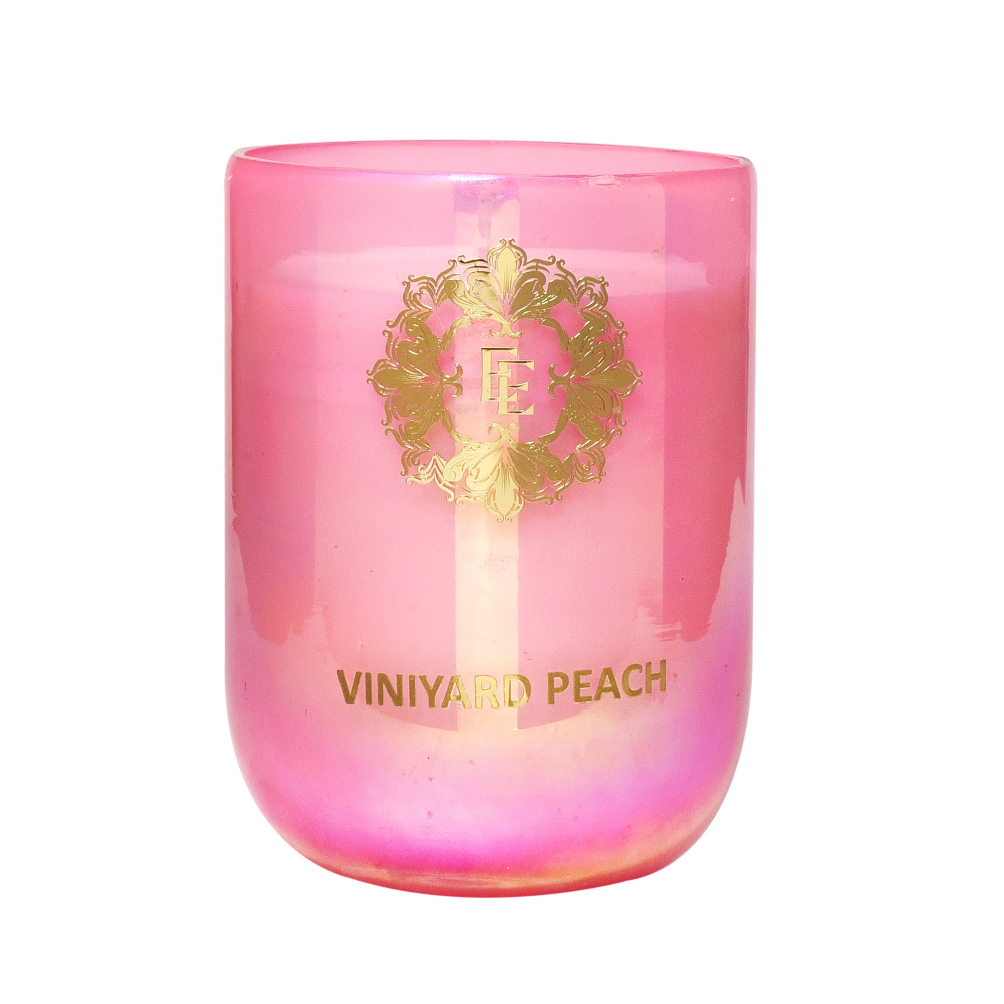 VINEYARD PEACH Fragrance Pure Soy Wax Luxury Scented Candle | 100% Natural Wax & Lead Free Cotton Wick | Smokeless & Non-Toxic Candles | 250gm