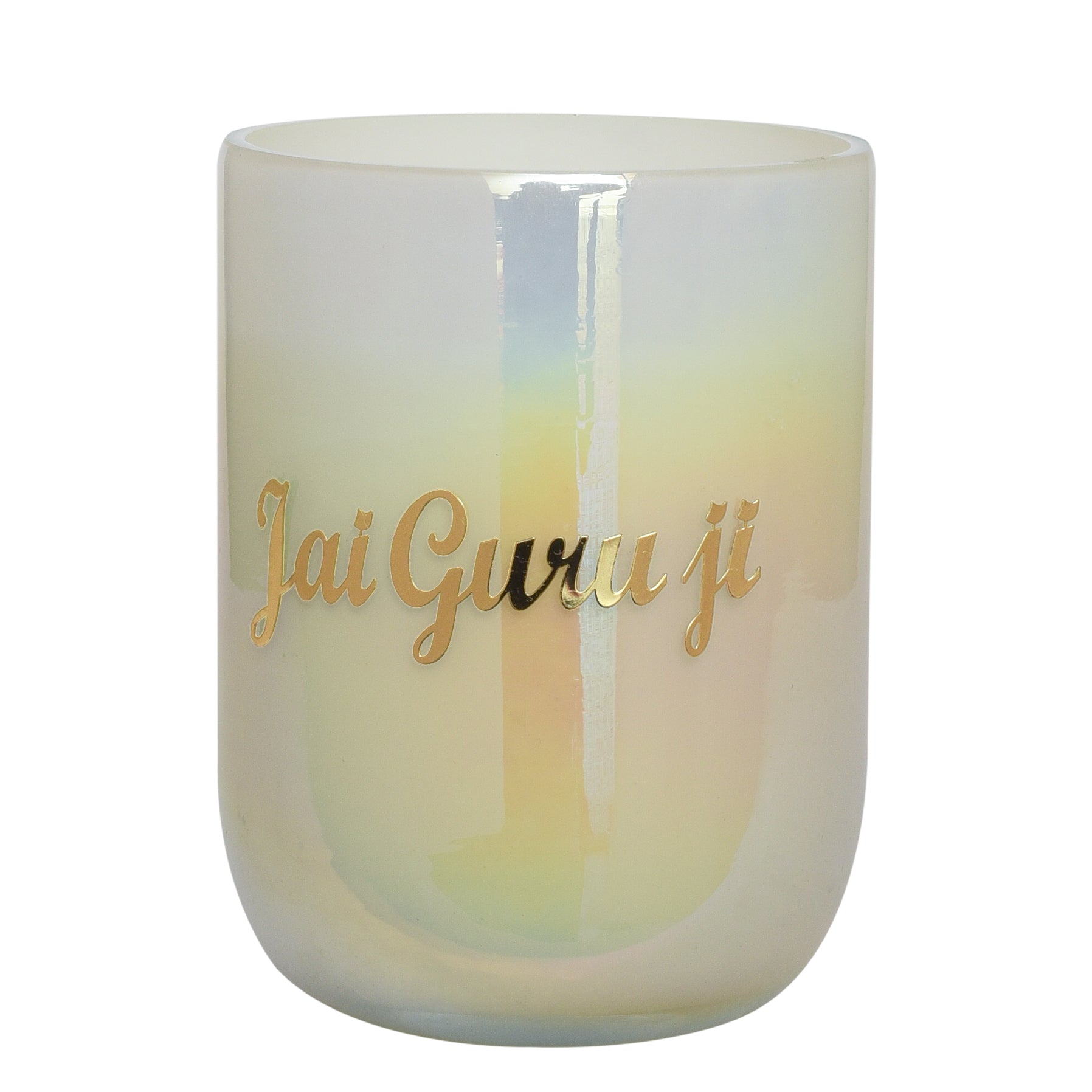 Divine JAI GURUJEE Luxury Scented Candle  | With IFRA Certified Fragrance MOGRA & ROSE | 100% Natural Soy Wax Eco-friendly | Smokeless & Non-Toxic | Hand Poured With German Cotton  Wick  | 220gm