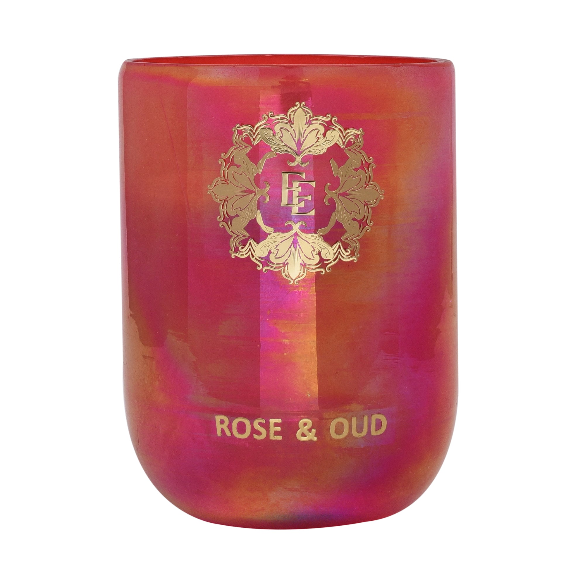 Rose & Oud Fragrance Pure Soy Wax Luxury Scented Candle | 100% Natural Wax & Lead Free Cotton Wick | Smokeless & Non-Toxic Candles | 250gm