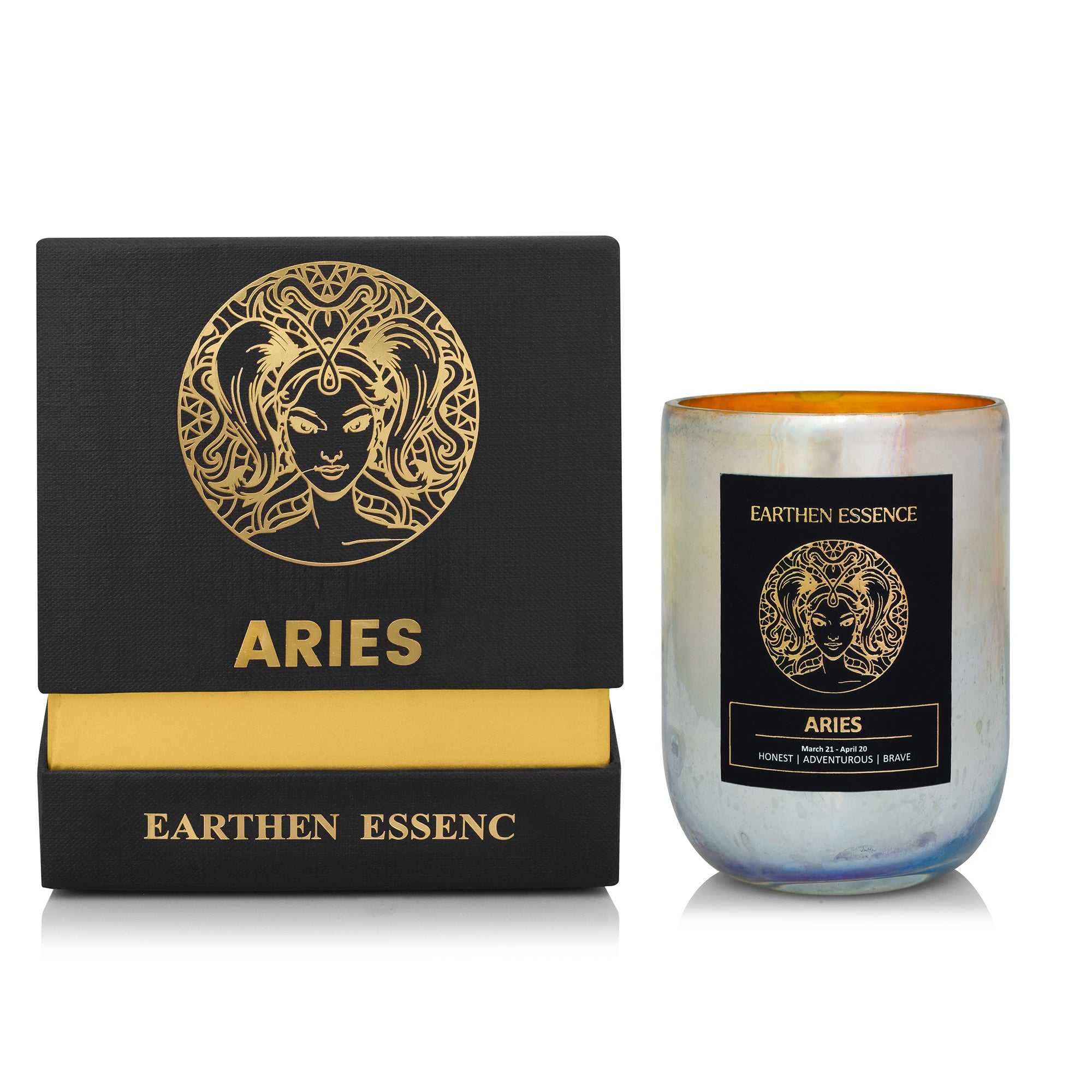 ARIES Zodiac scented Candle With Natural Soya Wax and IFRA certified Fragrance YLANG YLANG, CINNAMON & ORANGE | 220gm
