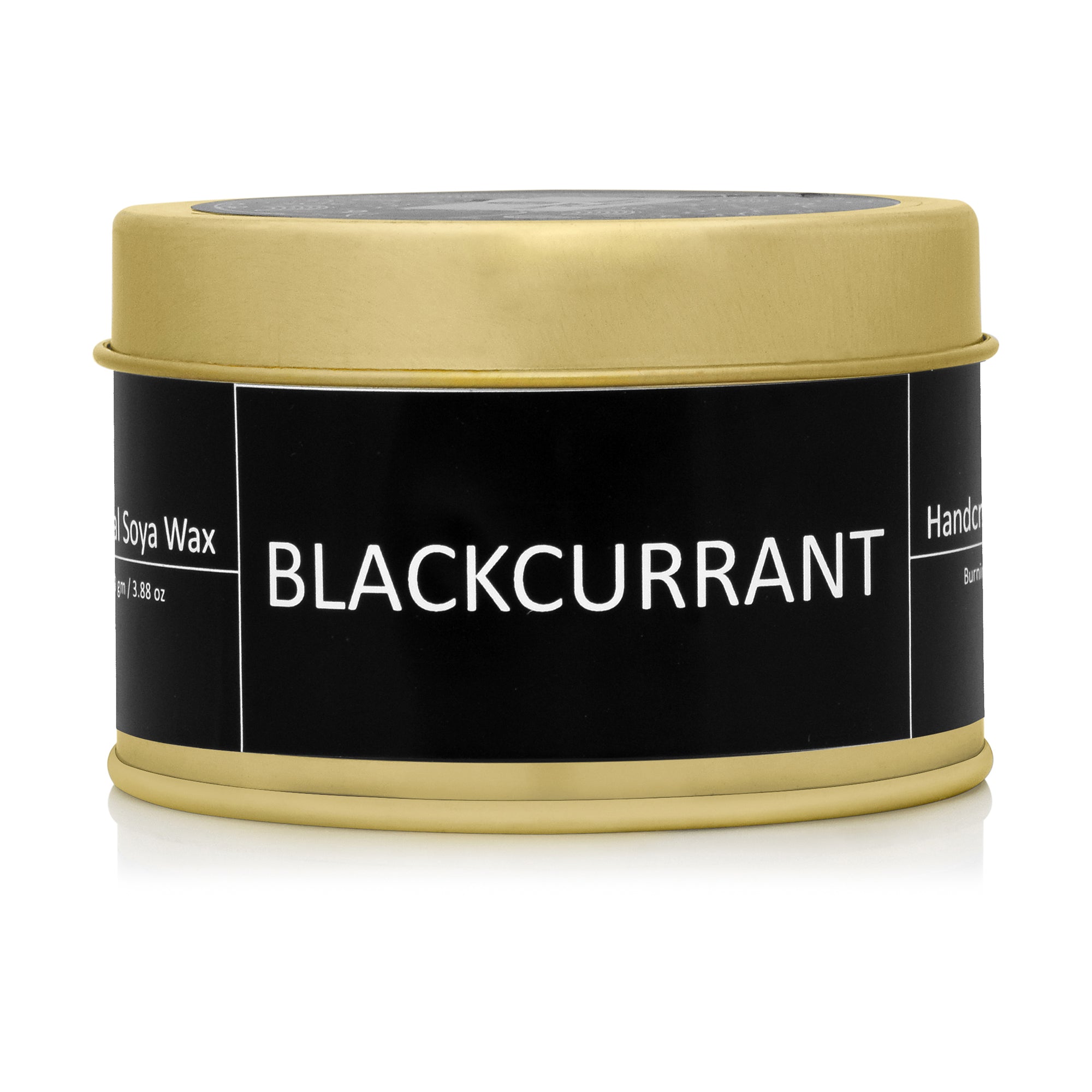 Earthen Essence Luxury Scented Candle BLACKCURRANT | Travel Tin Jar Candle | 100% Natural Soy Wax With Cotton Wick | Smokeless & Non-Toxic Candles | 110gm