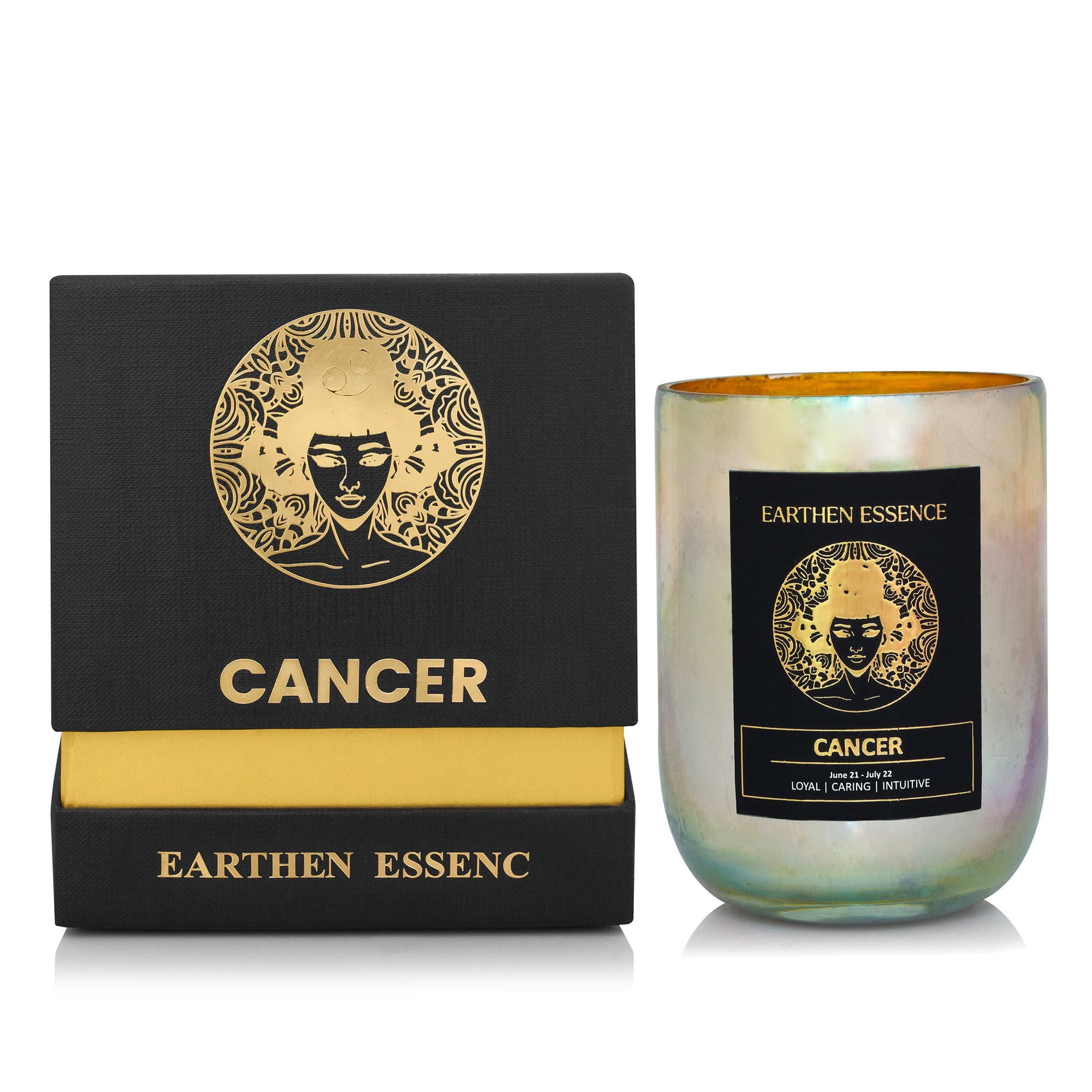 CANCER Zodiac scented Candle With Natural Soya Wax and IFRA certified Fragrance LAVENDER, PEPPERMENT & BASIL | 220gm