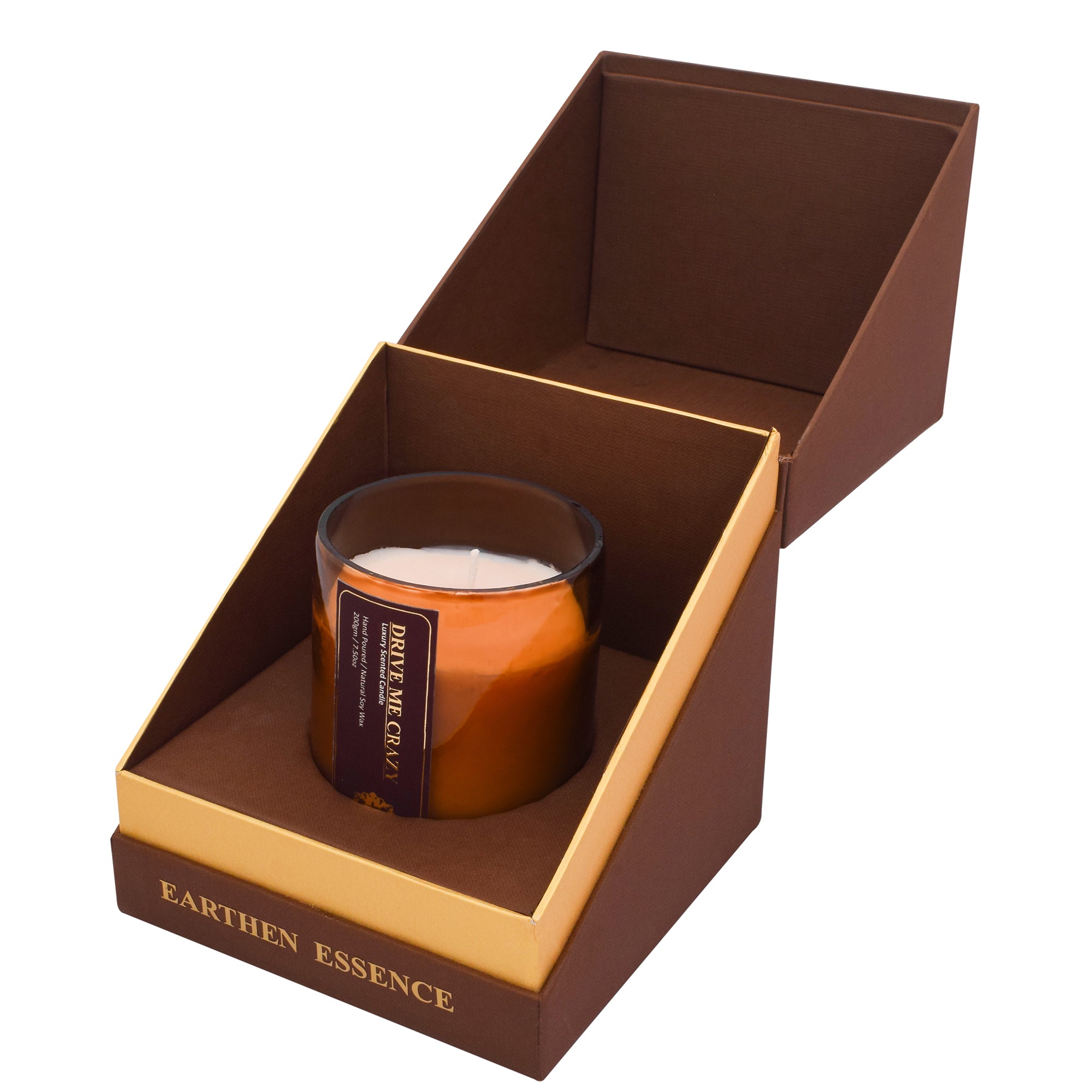 DRIVE ME CRAZY Luxury Scented Candle | 100% Natural Soy Wax With Lead Free Cotton Wick | Eco-friendly | Smokeless & Non-Toxic | 220gm