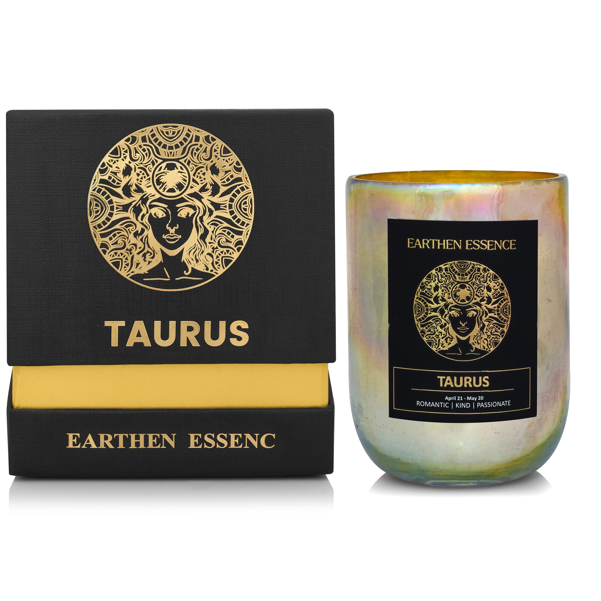 TAURUS Zodiac scented Candle  With Natural Soya Wax and IFRA certified Fragrance SANDALWOOD, VANILLA & ROSE | 220gm